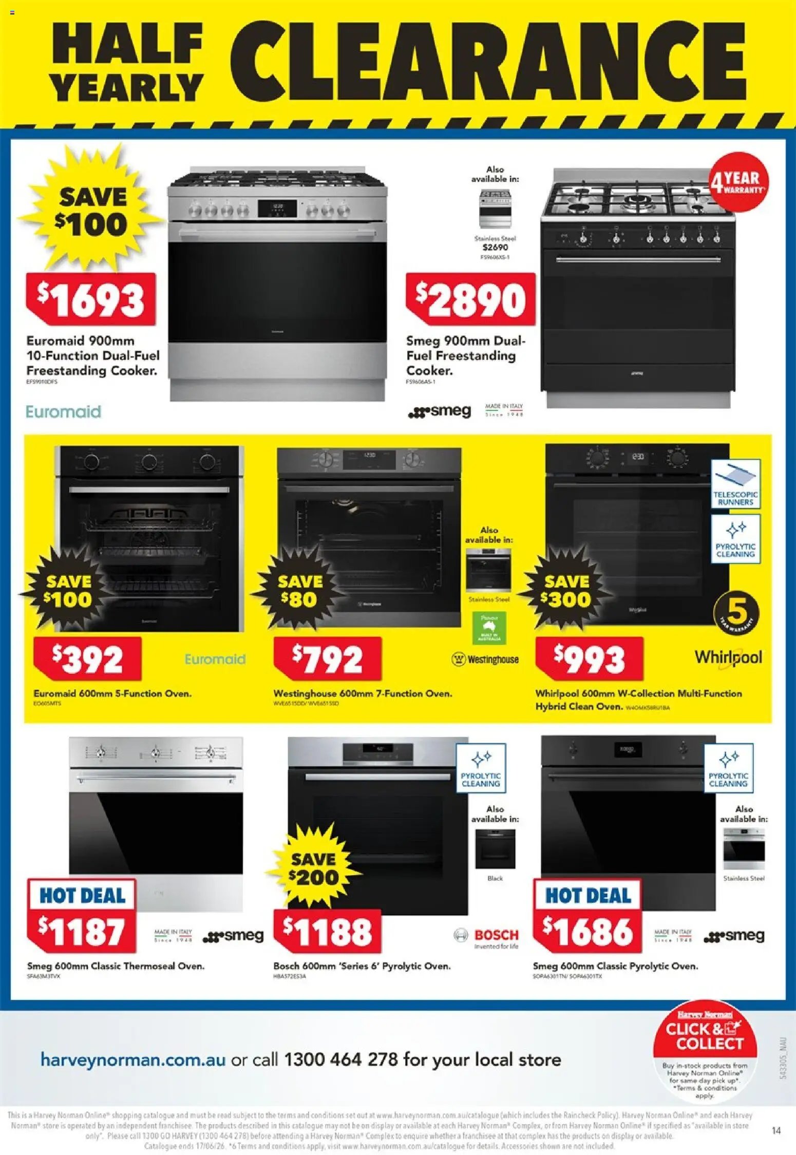 Harvey Norman catalogue from 04/06/2026 Harvey Norman Electrical Clearance