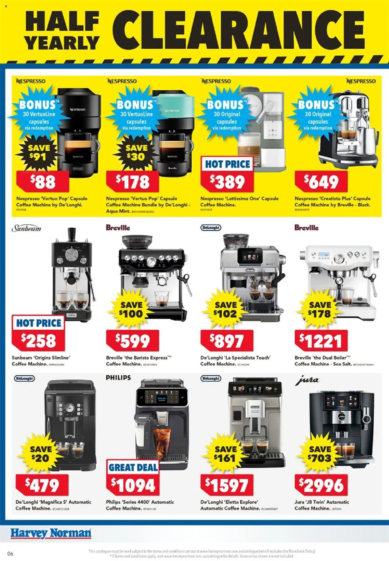 Harvey Norman catalogue from 04/06/2026 Harvey Norman Electrical Clearance