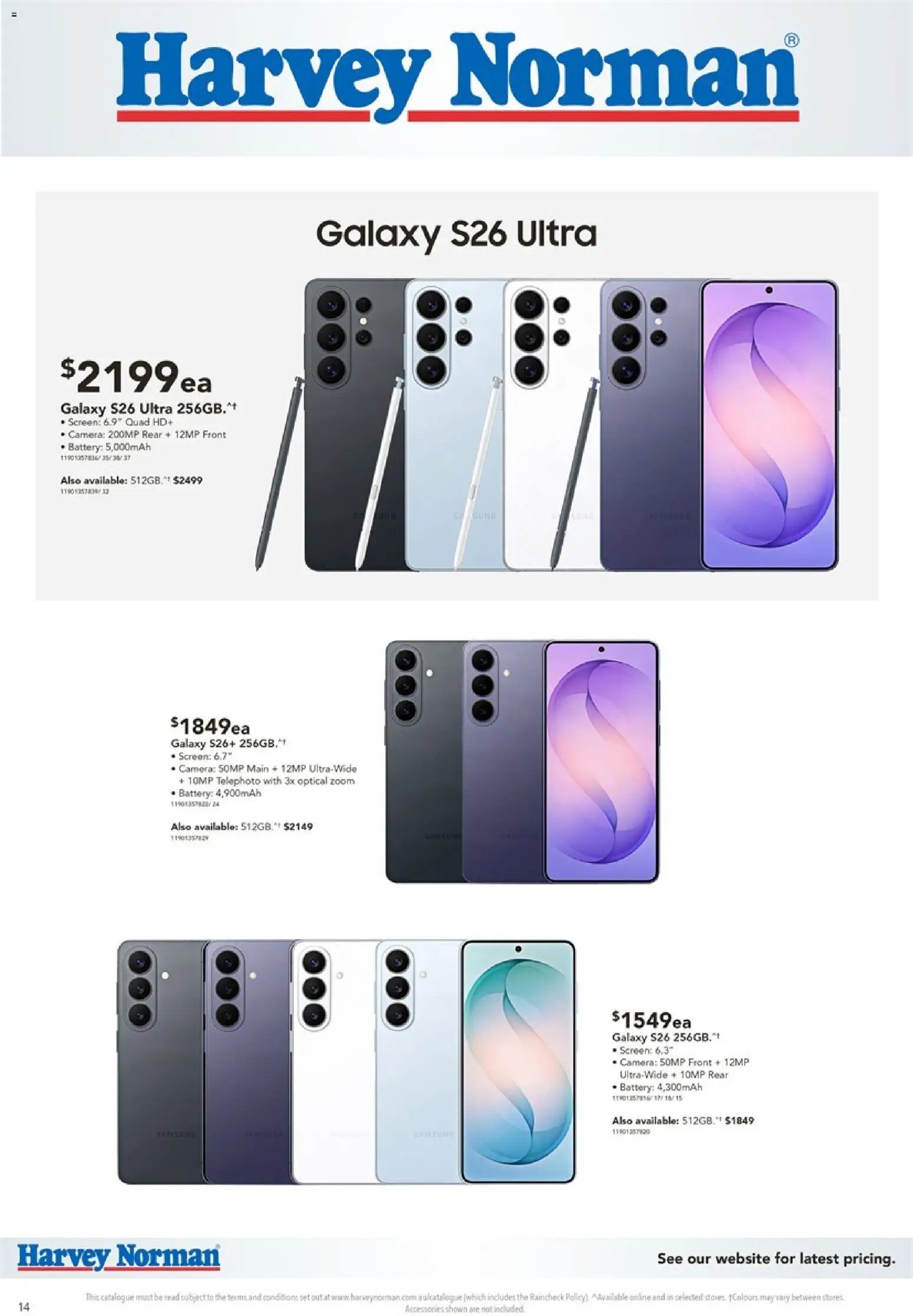 Harvey Norman catalogue from 28/07/2026 Harvey Norman Samsung Pre-Order 2026’
