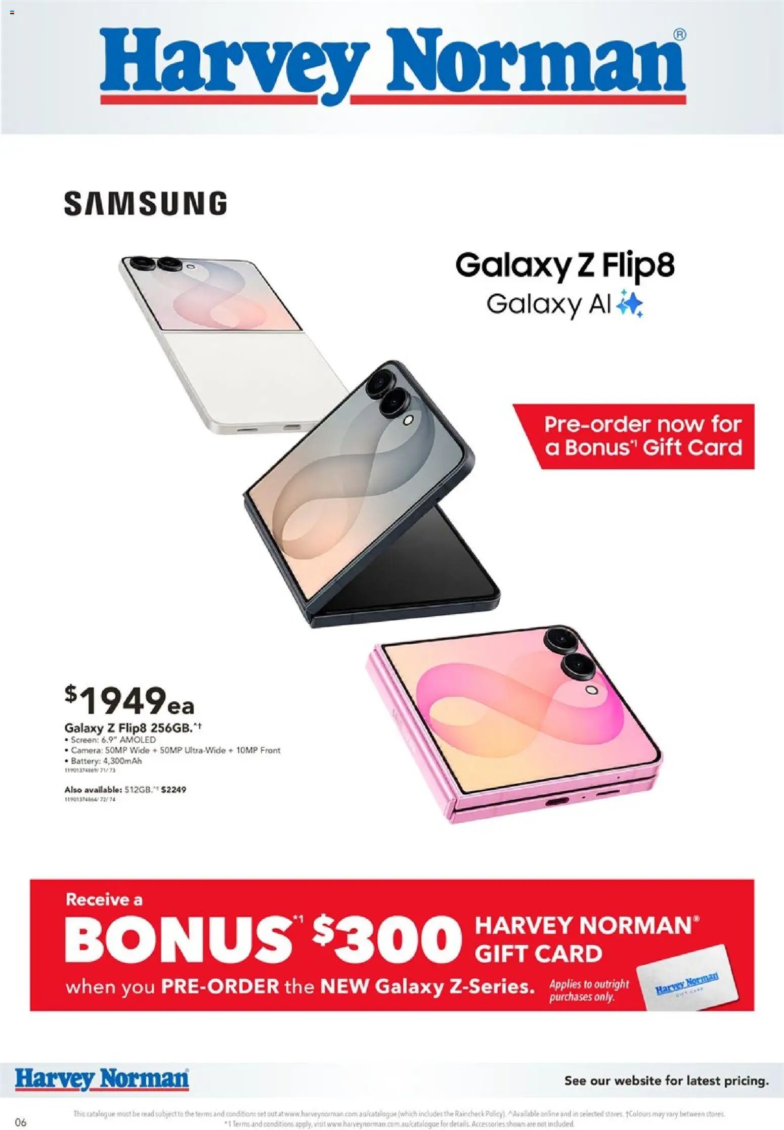 Harvey Norman catalogue from 28/07/2026 Harvey Norman Samsung Pre-Order 2026’