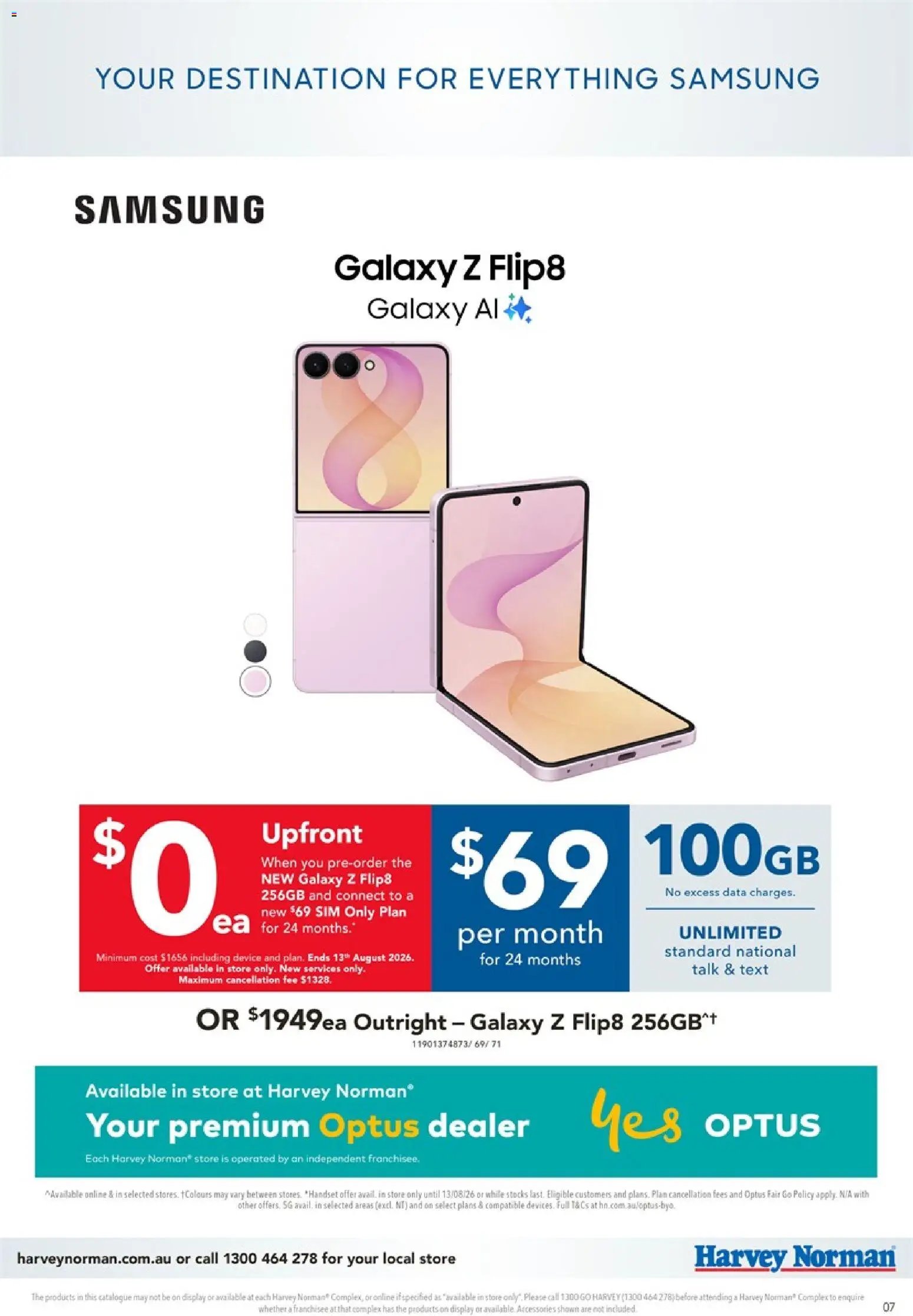 Harvey Norman catalogue from 28/07/2026 Harvey Norman Samsung Pre-Order 2026’