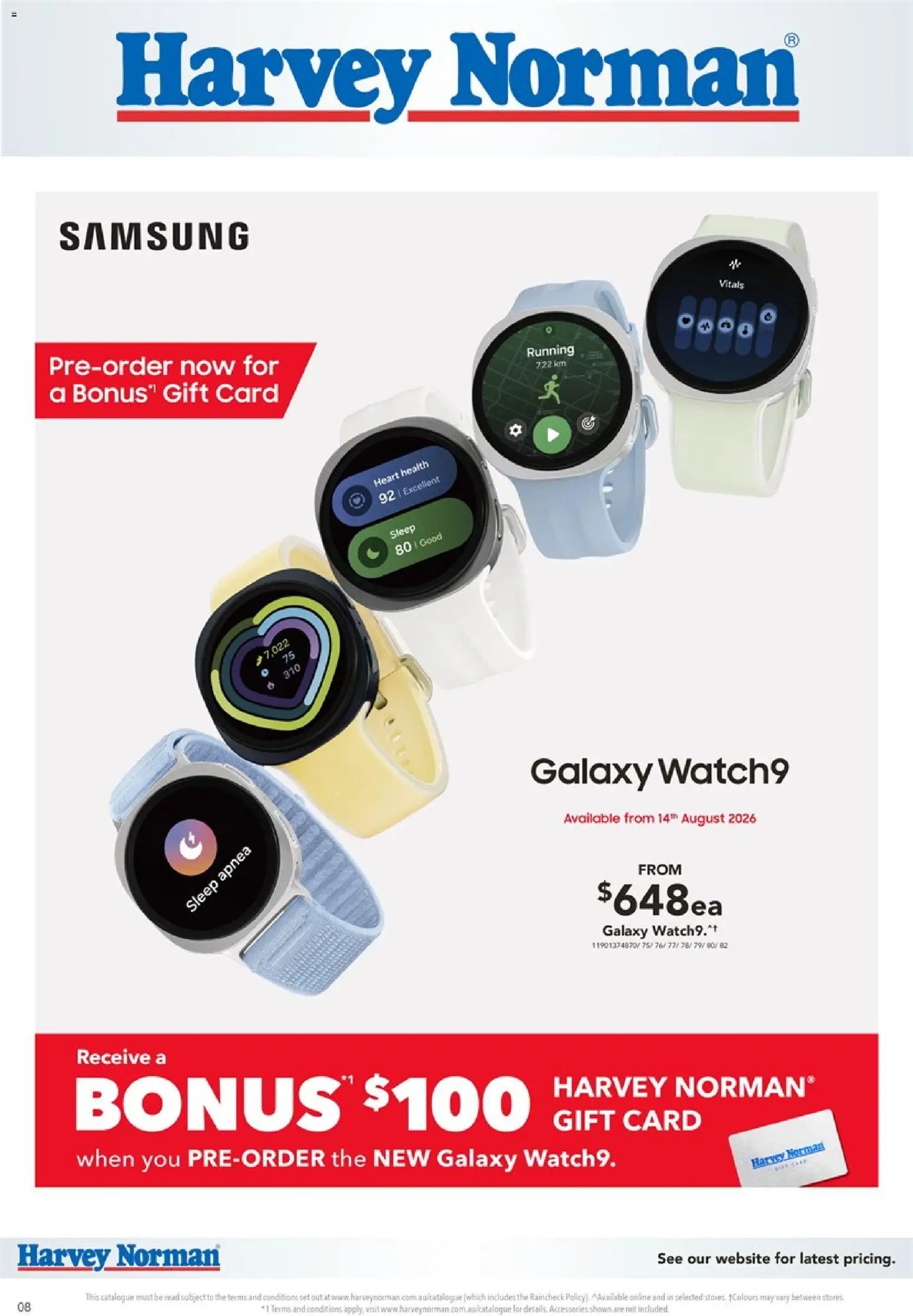 Harvey Norman catalogue from 28/07/2026 Harvey Norman Samsung Pre-Order 2026’