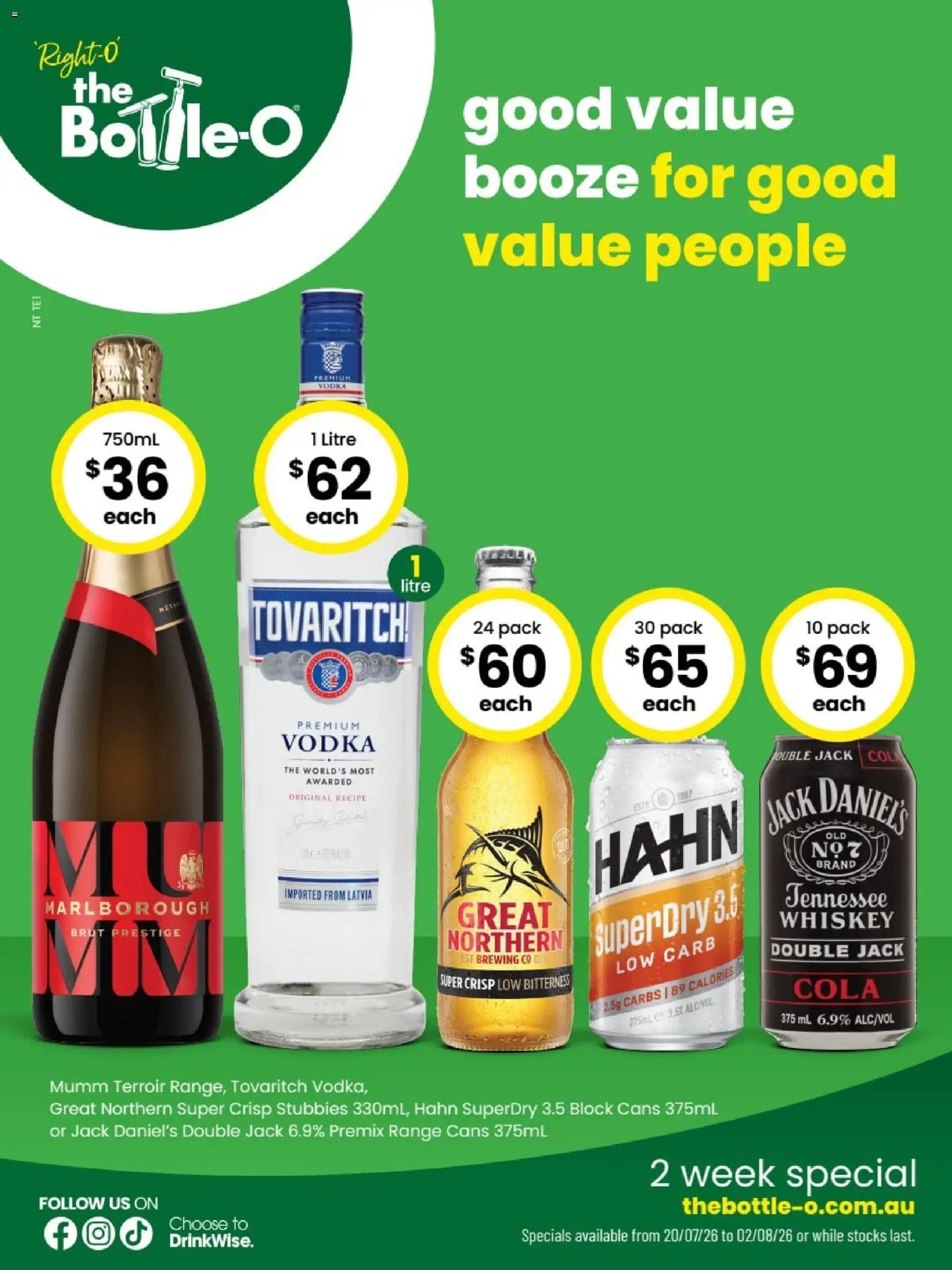 The Bottle-O catalogue from 20/07/2026 The Bottle-O catalogue HUMPTY DOO