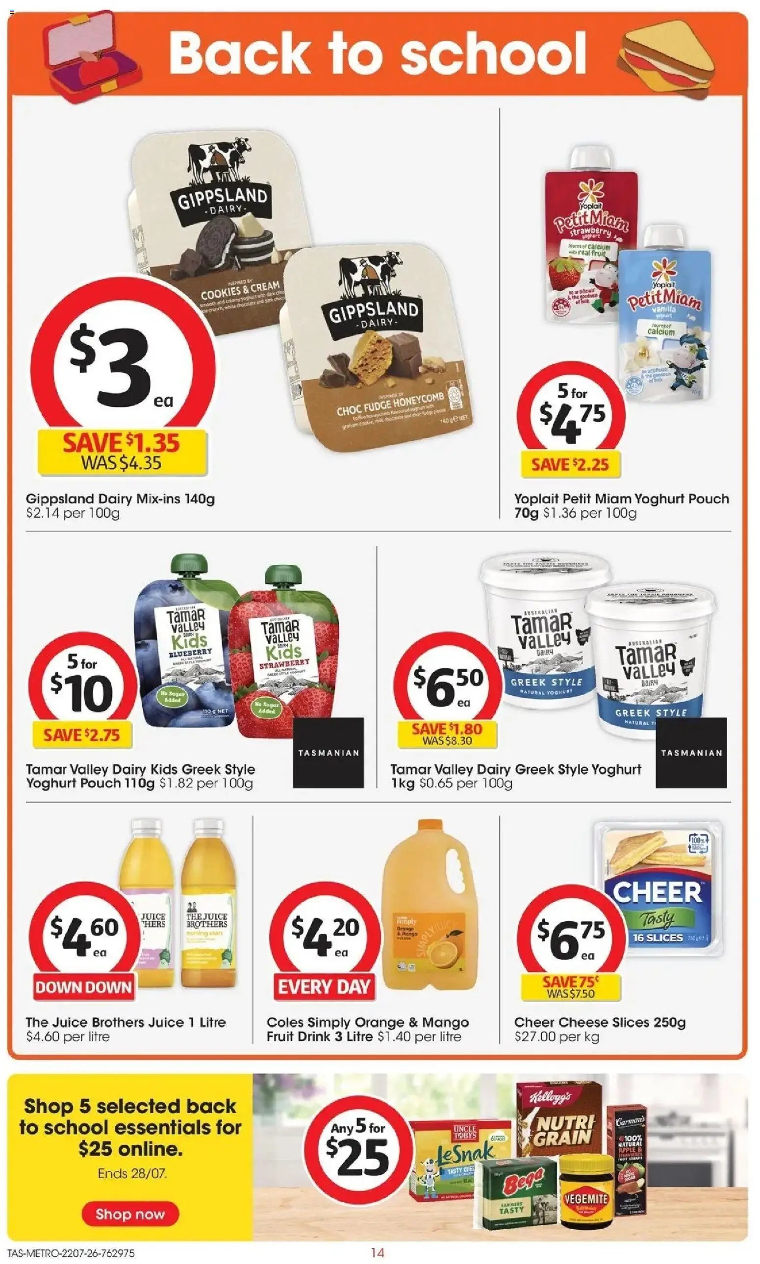 Coles catalogue from 22/07/2026 Coles catalogue TAS