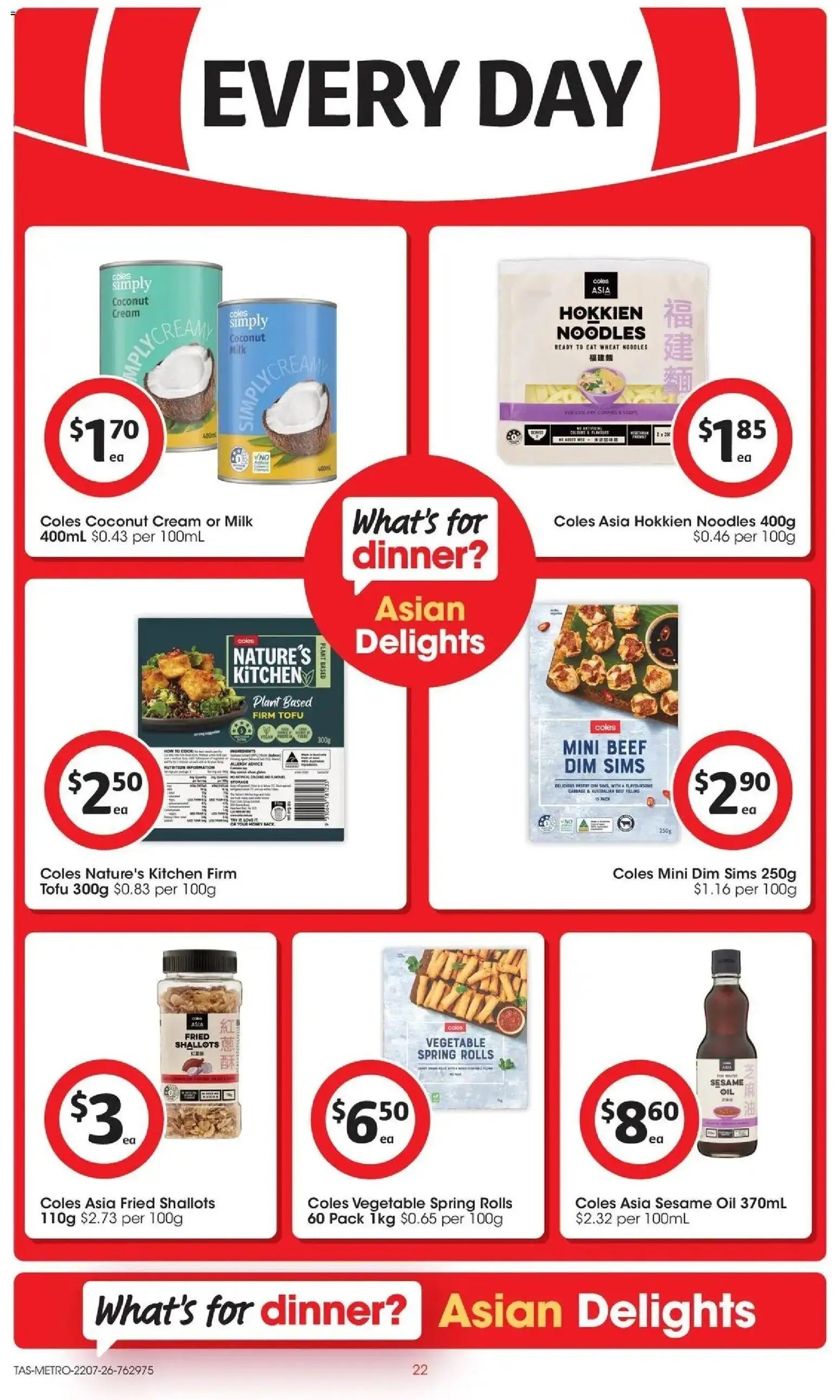 Coles catalogue from 22/07/2026 Coles catalogue TAS