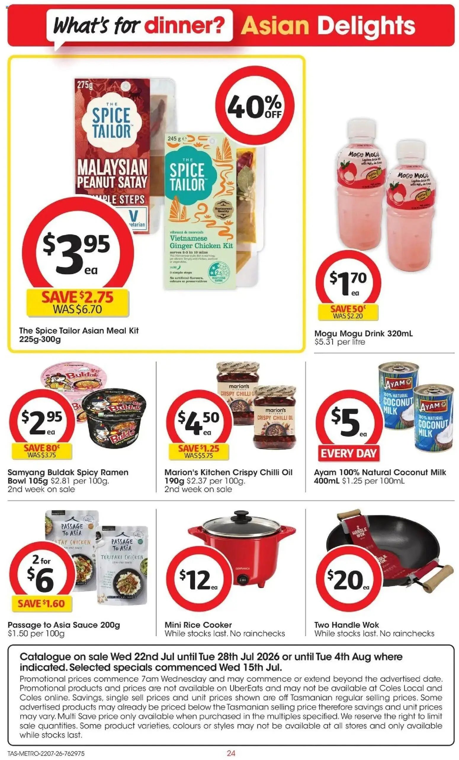Coles catalogue from 22/07/2026 Coles catalogue TAS