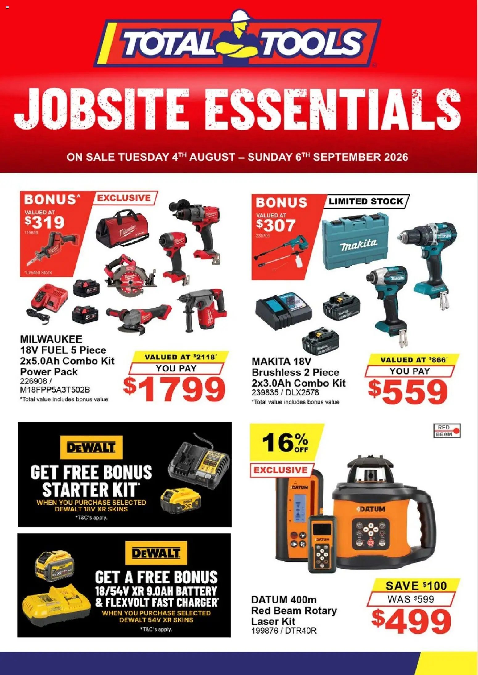 Total Tools catalogue from 04/08/2026 Total Tools catalogue