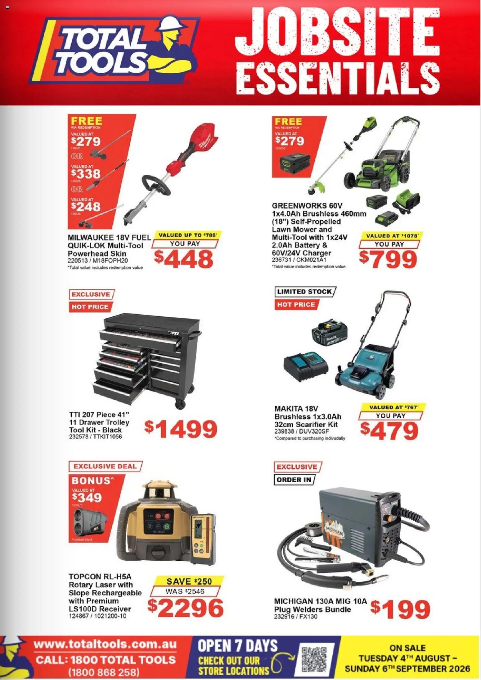 Total Tools catalogue from 04/08/2026 Total Tools catalogue