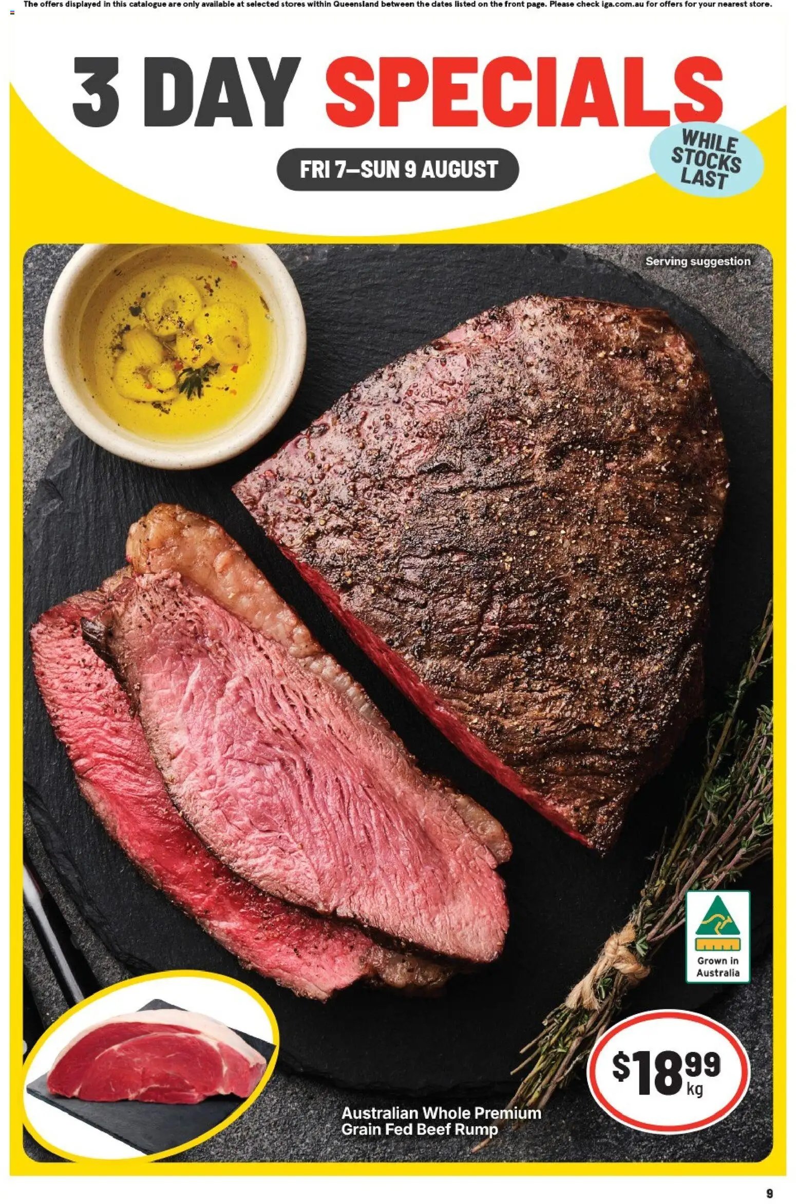 IGA catalogue from 07/08/2026 IGA 3 Day Specials
