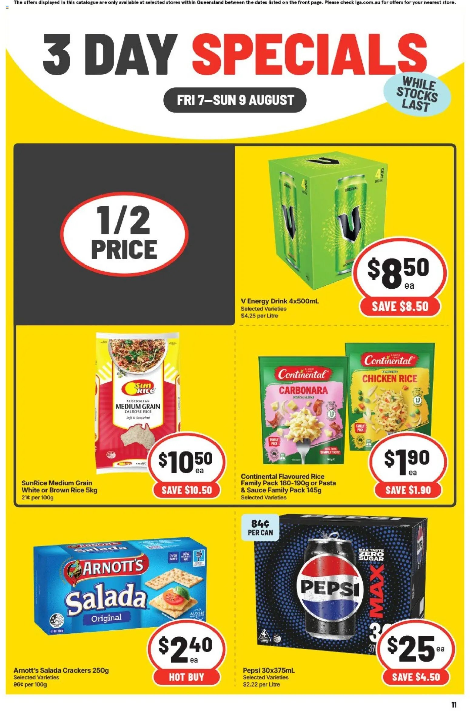 IGA catalogue from 07/08/2026 IGA 3 Day Specials