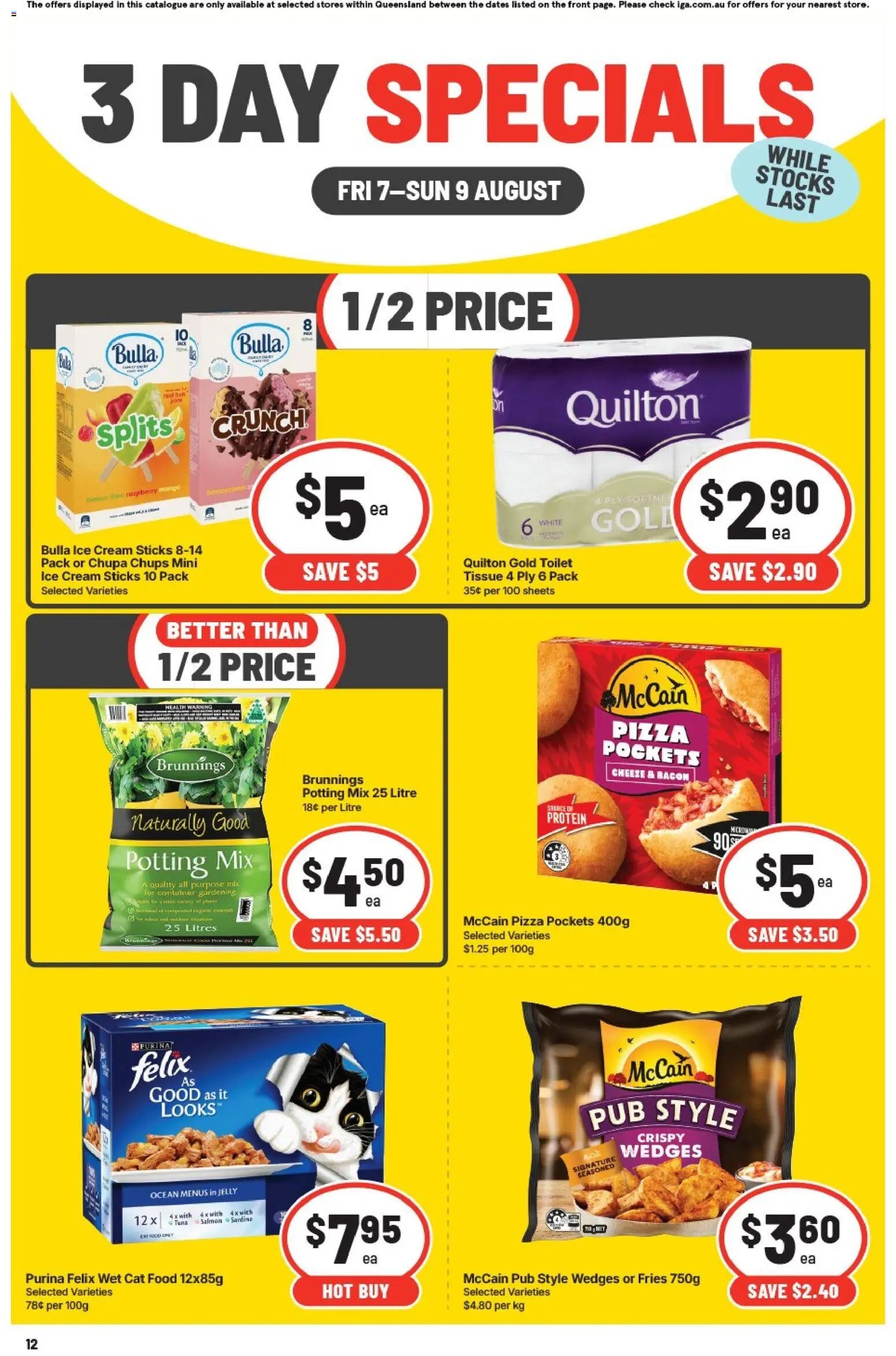 IGA catalogue from 07/08/2026 IGA 3 Day Specials