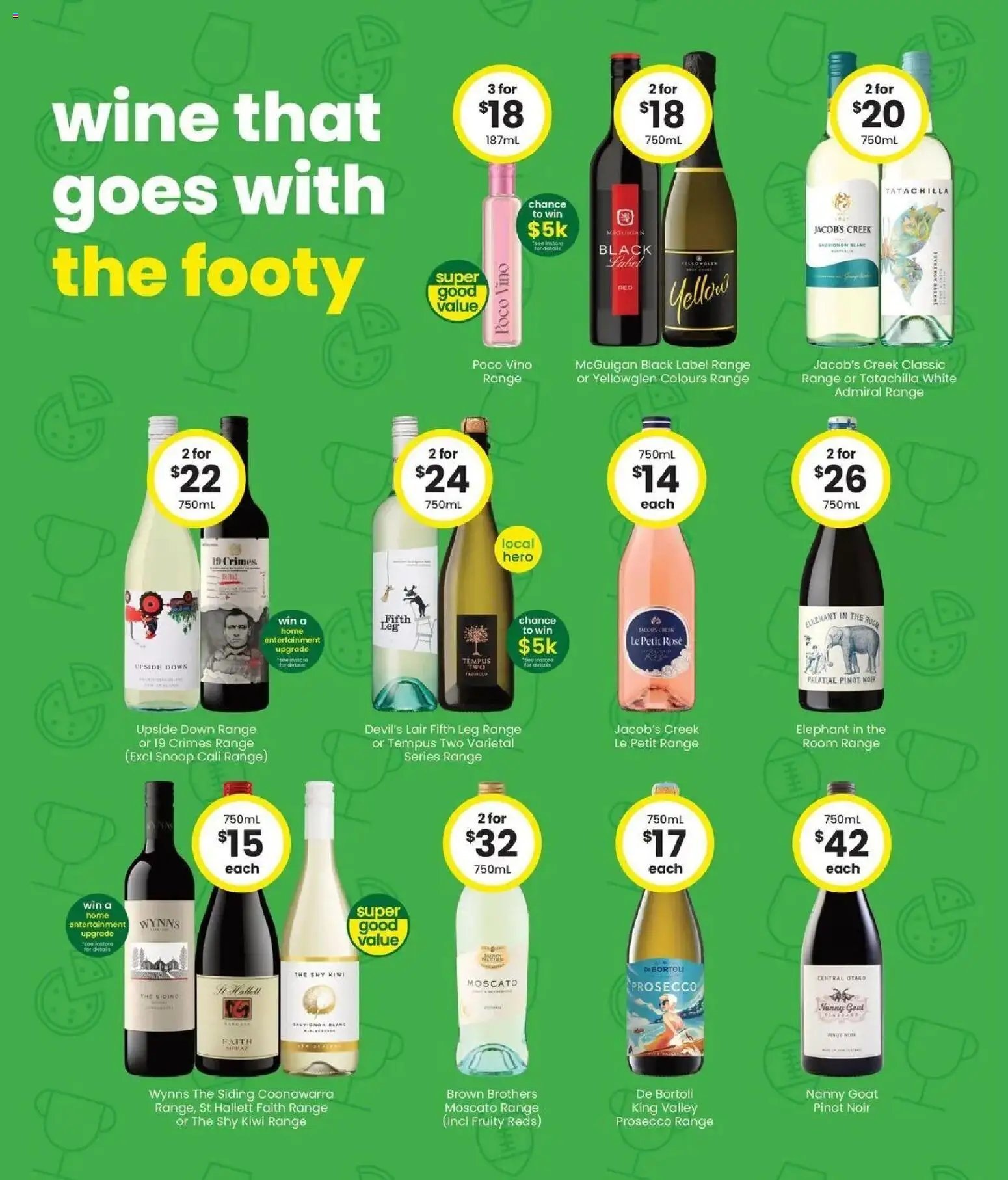The Bottle-O catalogue from 14/09/2026 Good value booze for good value fans 14/09