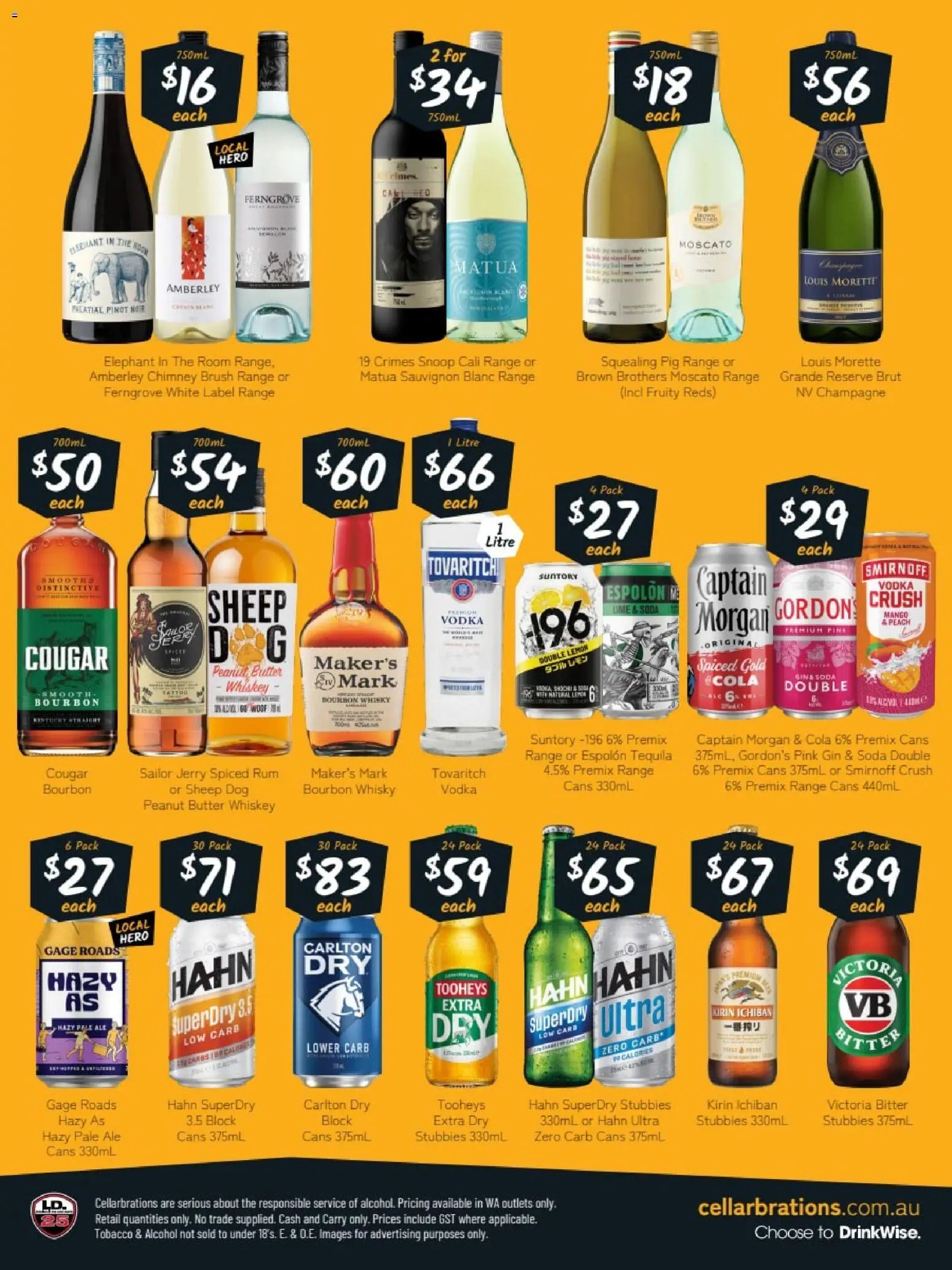 Cellarbrations catalogue from 10/08/2026 Cellarbrations catalogue CUNDERDIN