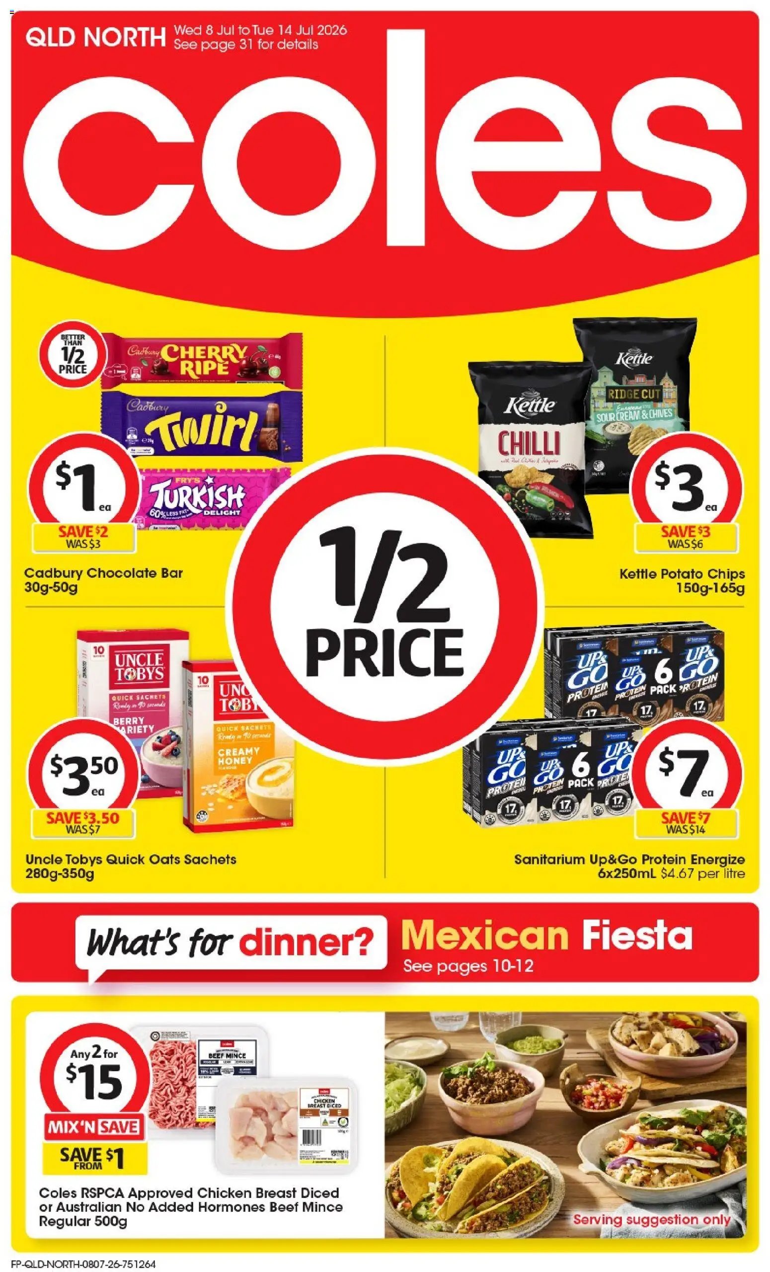 Coles catalogue from 08/07/2026 Coles catalogue QLD North