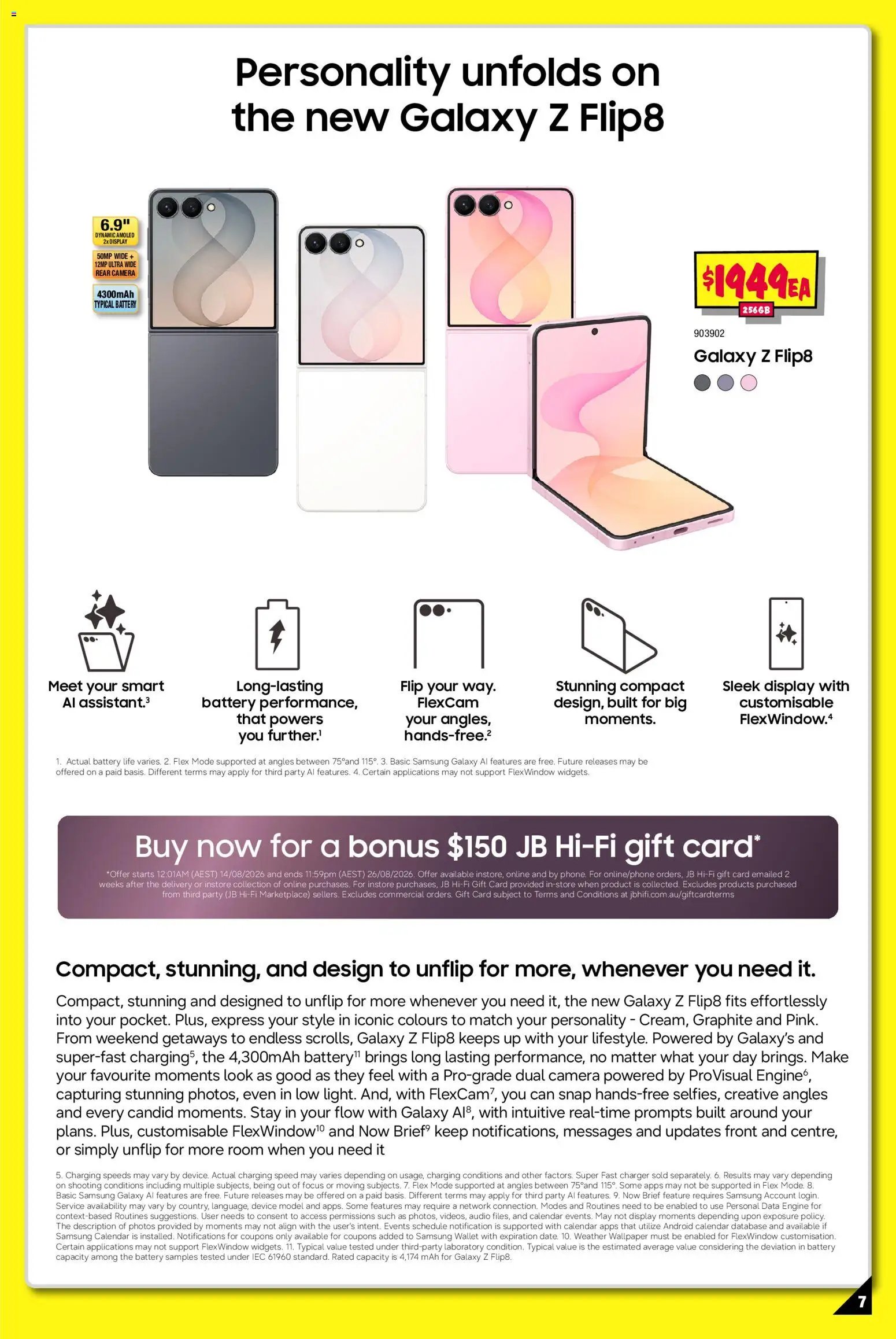 JB Hi-Fi catalogue from 14/08/2026 JB Hi-Fi Samsung Galazy Z Fold8