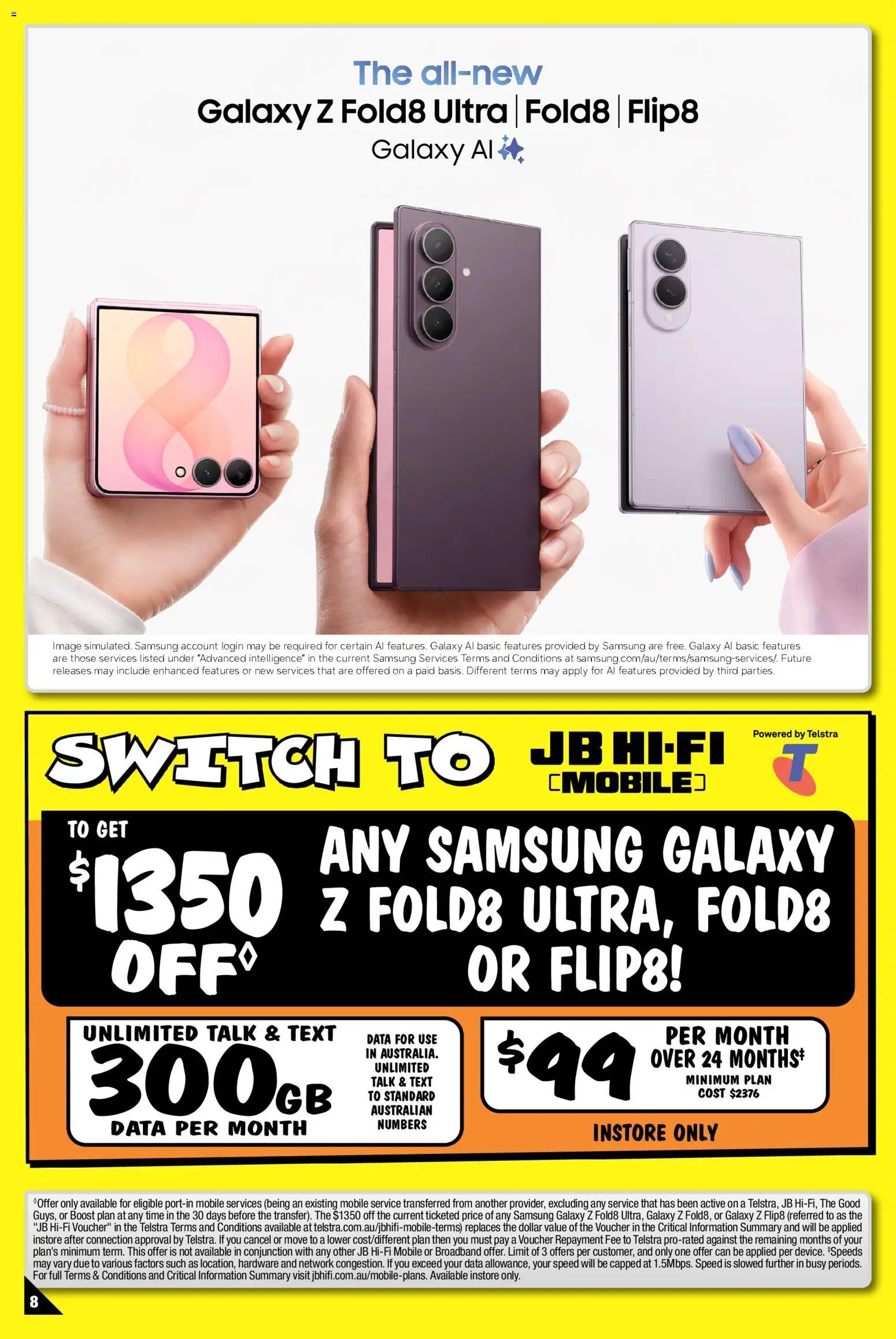 JB Hi-Fi catalogue from 14/08/2026 JB Hi-Fi Samsung Galazy Z Fold8