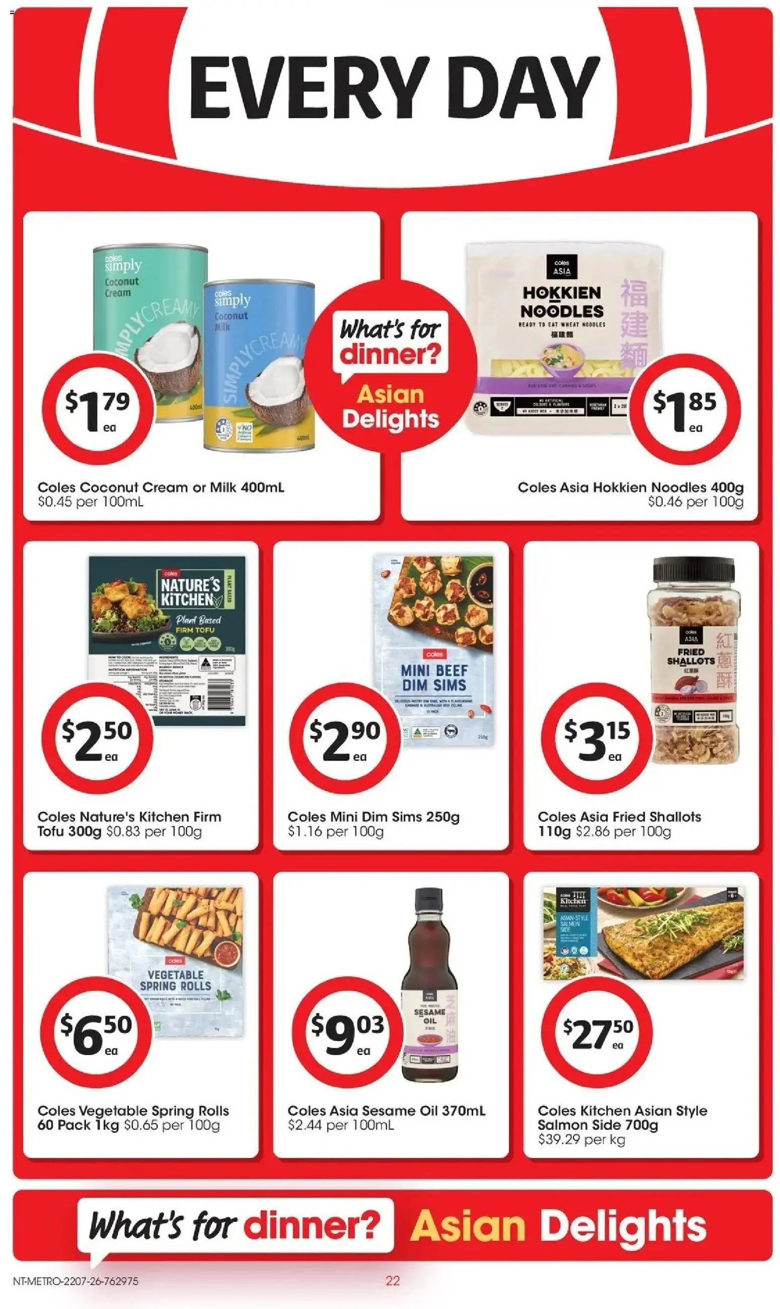 Coles catalogue from 22/07/2026 Coles catalogue NT