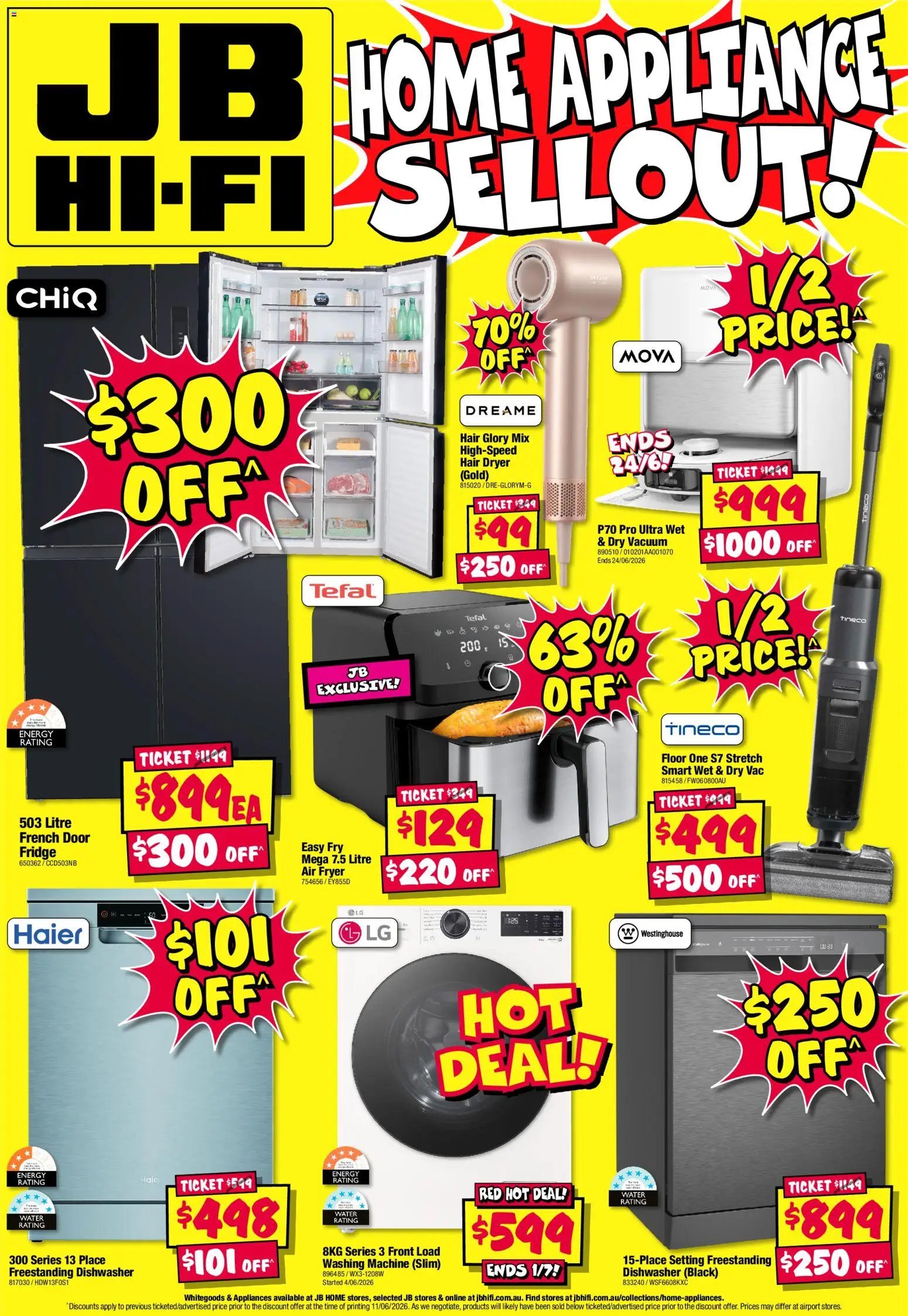 JB Hi-Fi catalogue from 18/06/2026 JB Hi-Fi - Home Appliance Sellout