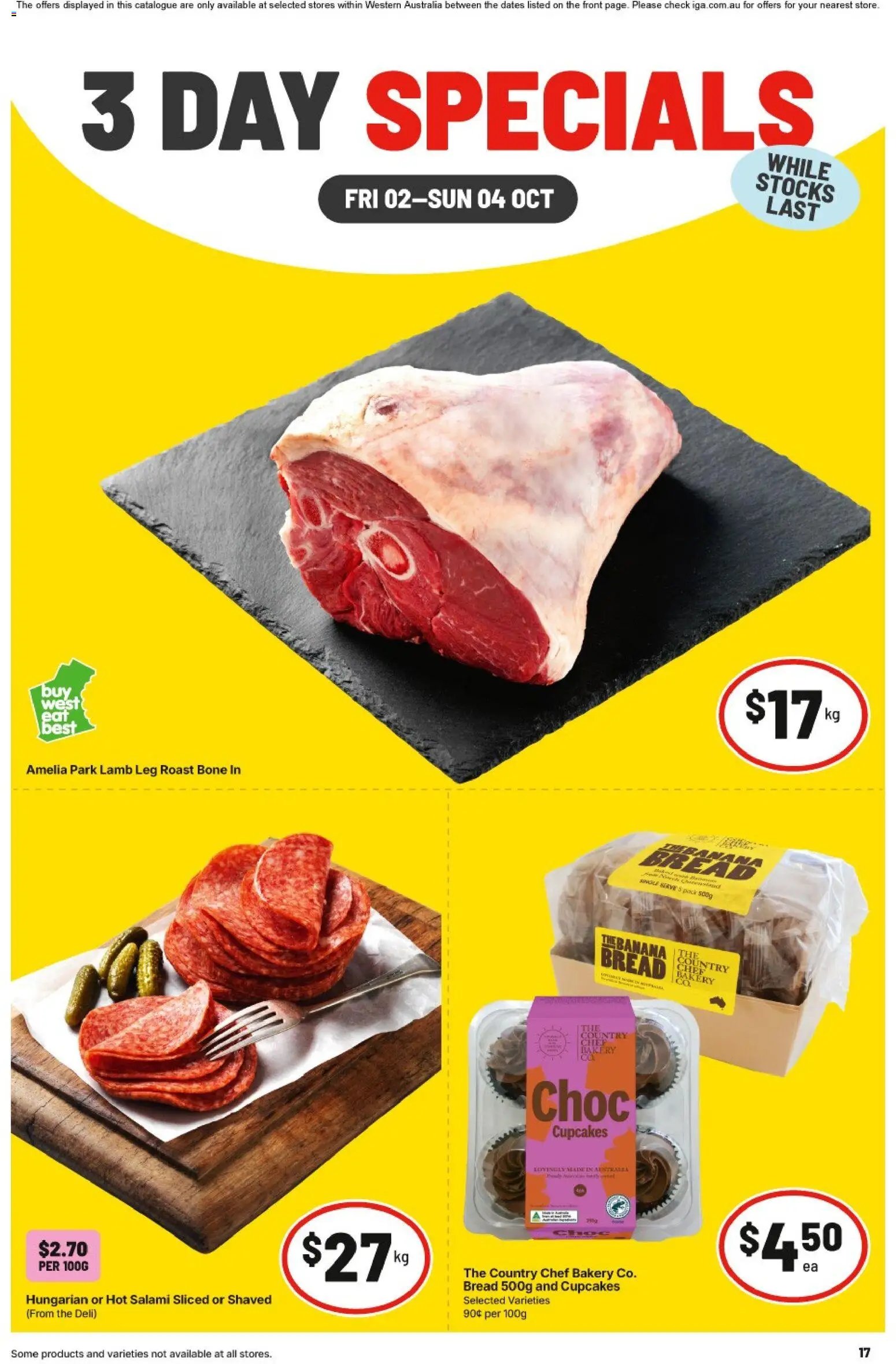 IGA catalogue from 02/10/2026 IGA catalogue 3 Day Specials Bentley