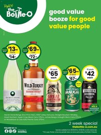 The Bottle-O catalogue from 07/06/2026 Good Value Booze, For Good Value People. 08/06