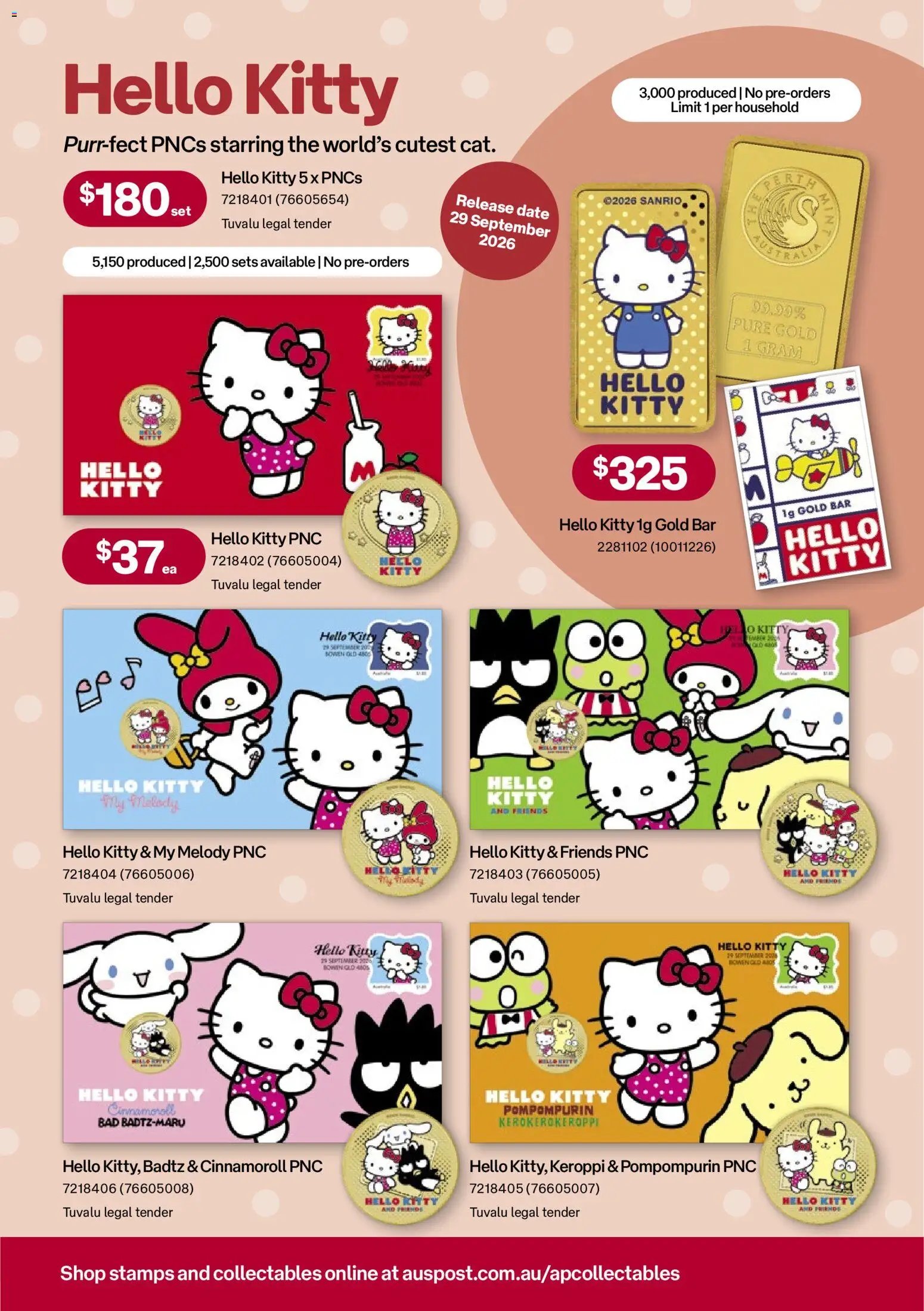 Australia Post catalogue from 01/09/2026 Australia Post catalogue