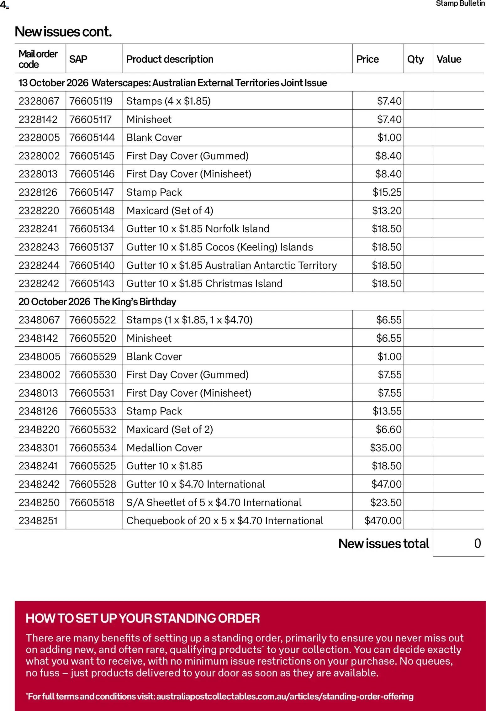 Australia Post catalogue from 01/09/2026 Australia Post catalogue