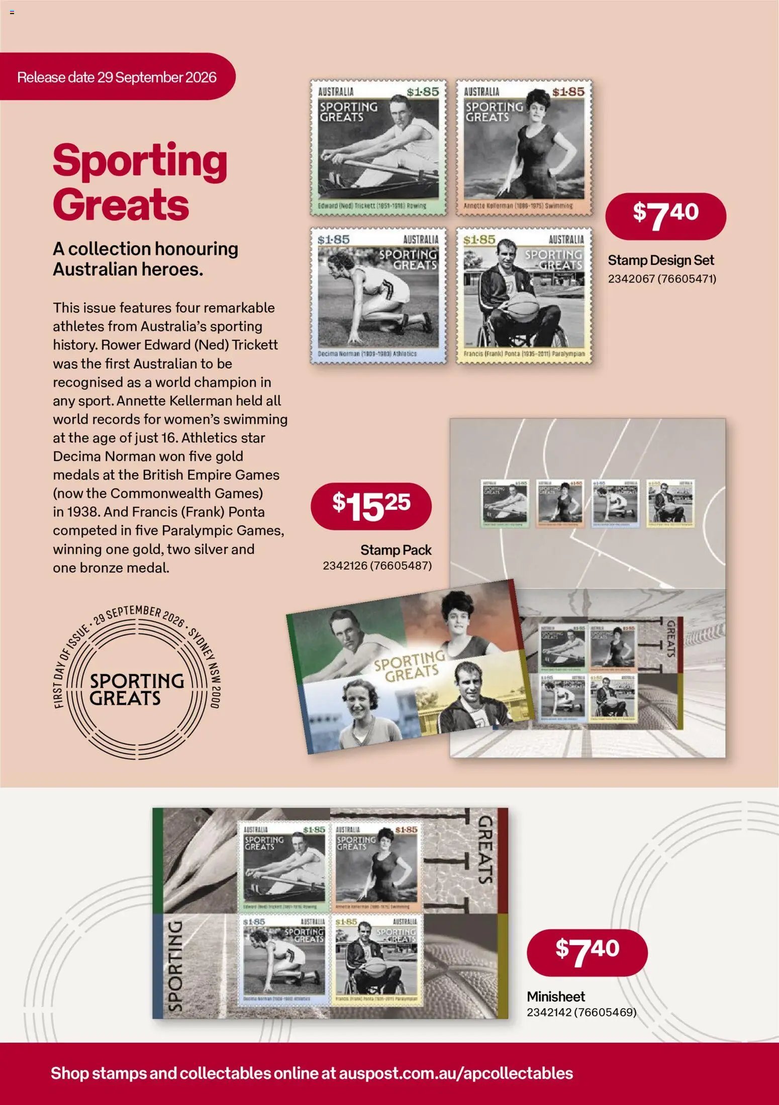 Australia Post catalogue from 01/09/2026 Australia Post catalogue