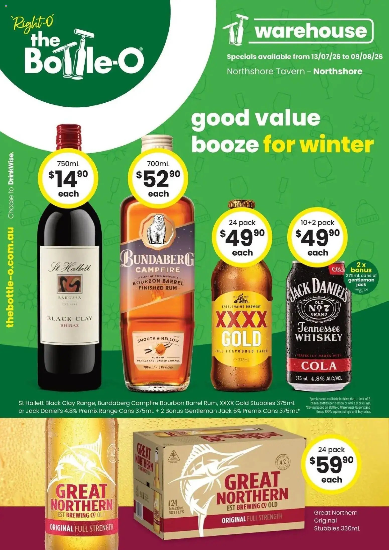 The Bottle-O catalogue from 12/07/2026 Good Shout! QLD SS 13/07