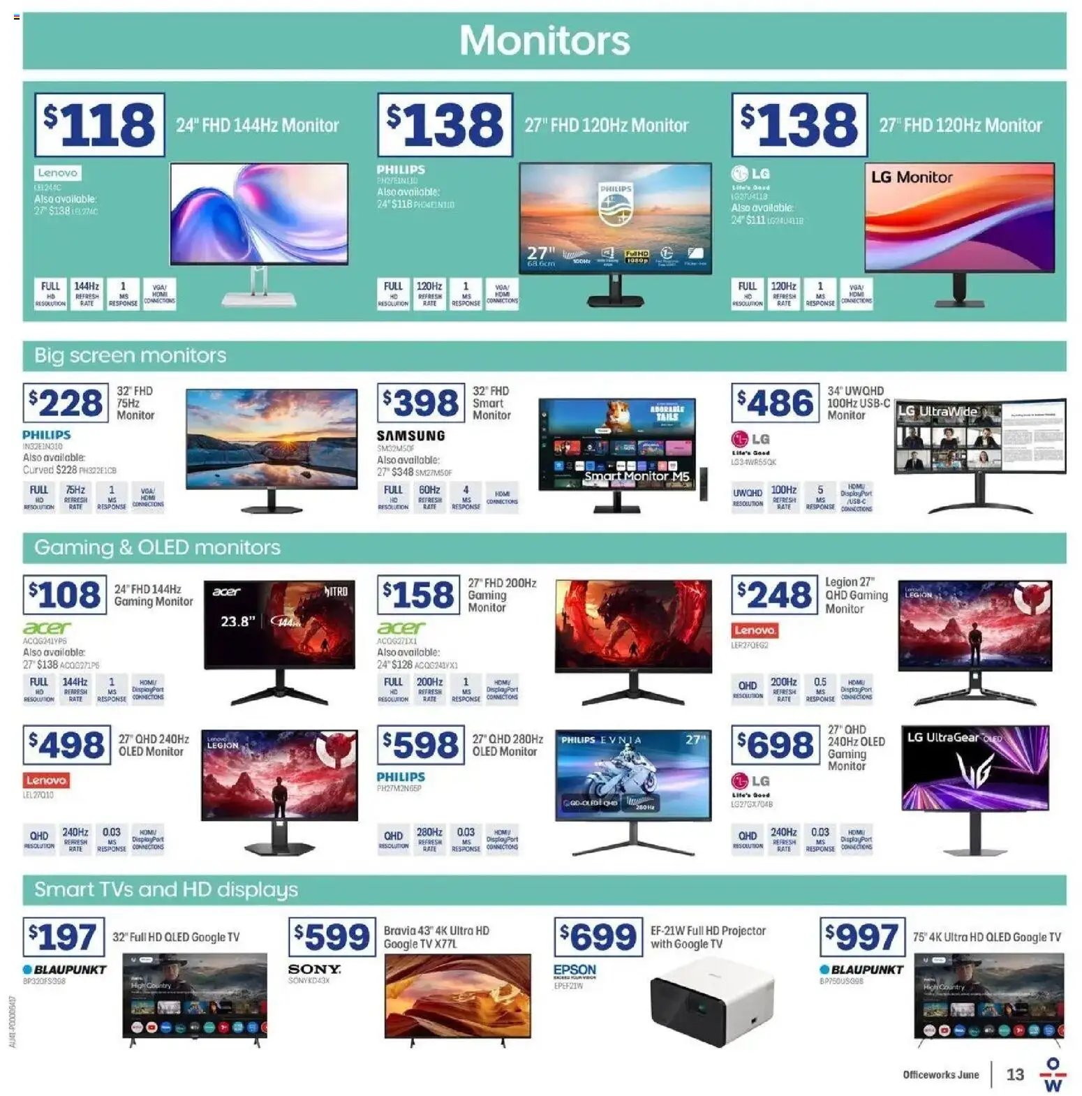 Officeworks catalogue from 11/06/2026 Officeworks EOFY Deals