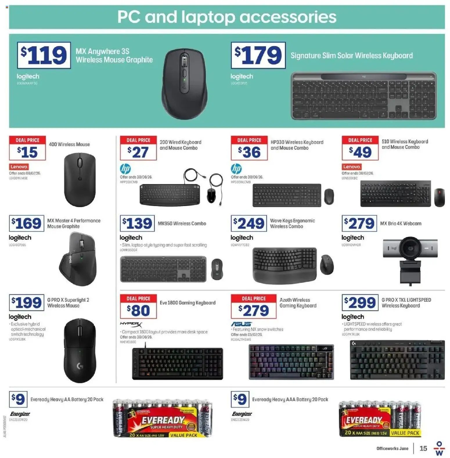 Officeworks catalogue from 11/06/2026 Officeworks EOFY Deals