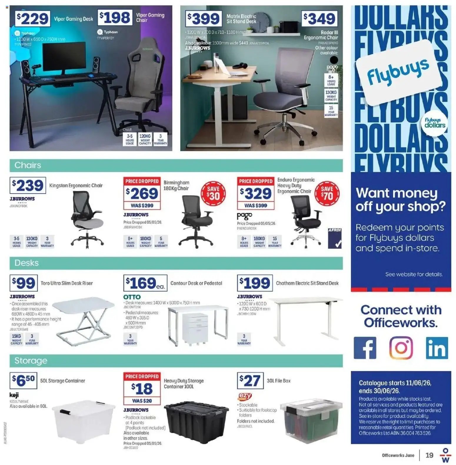 Officeworks catalogue from 11/06/2026 Officeworks EOFY Deals