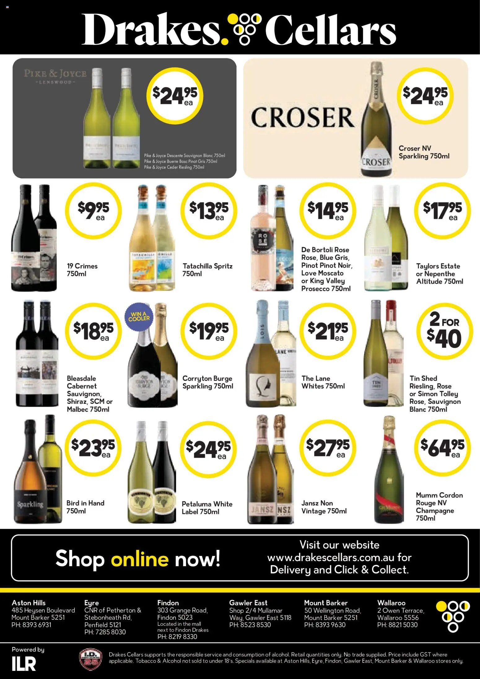 Drakes catalogue Specials available Cellars valid from 28/10/2026 - Latest Specials & Offers