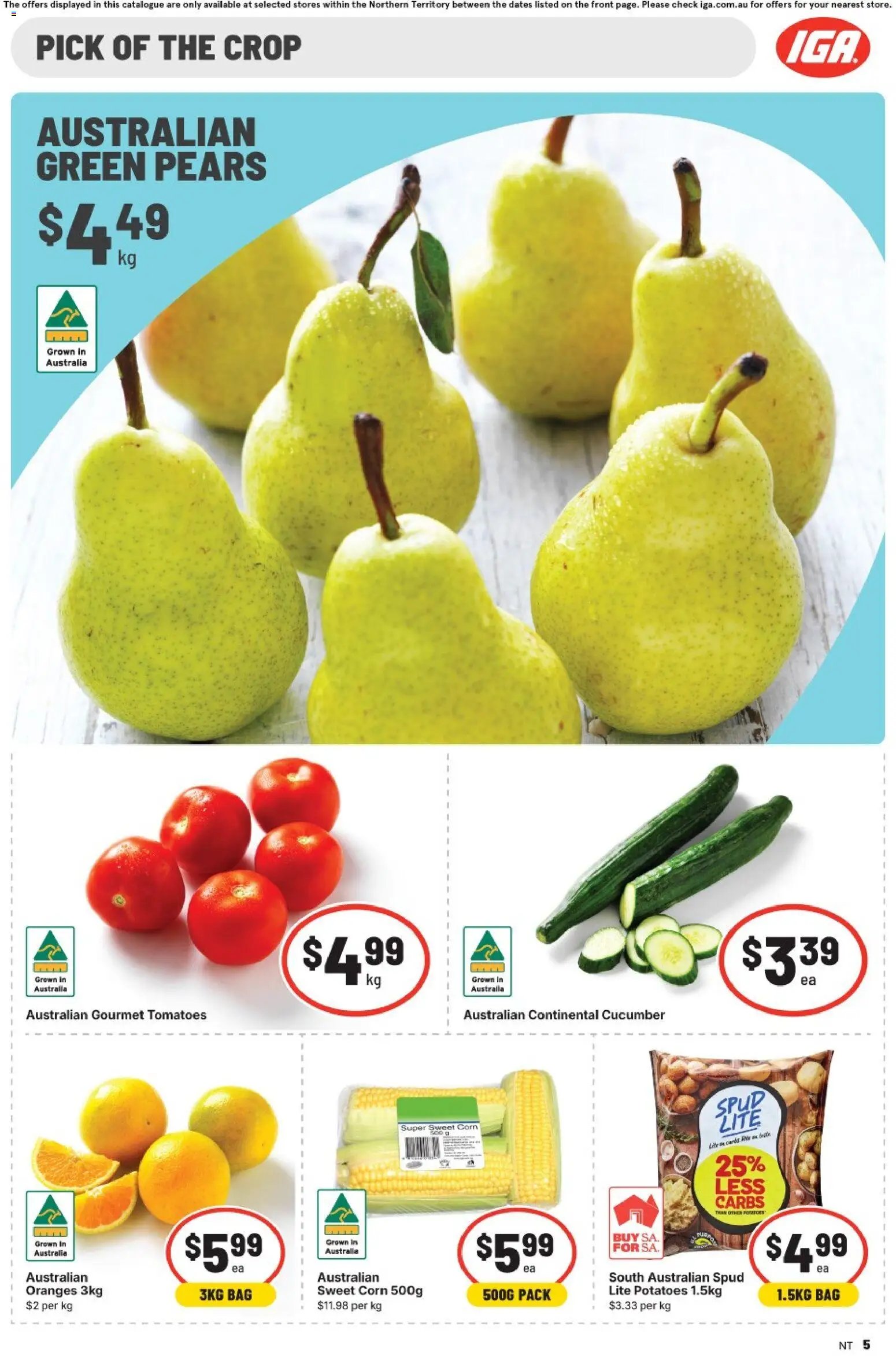 IGA catalogue from 22/07/2026 IGA catalogue NT