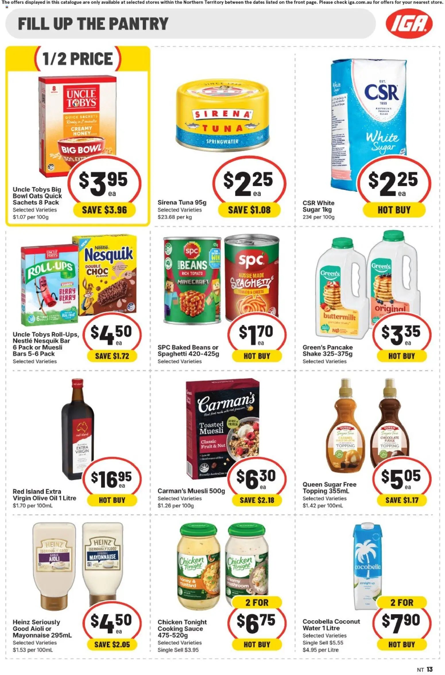 IGA catalogue from 22/07/2026 IGA catalogue NT
