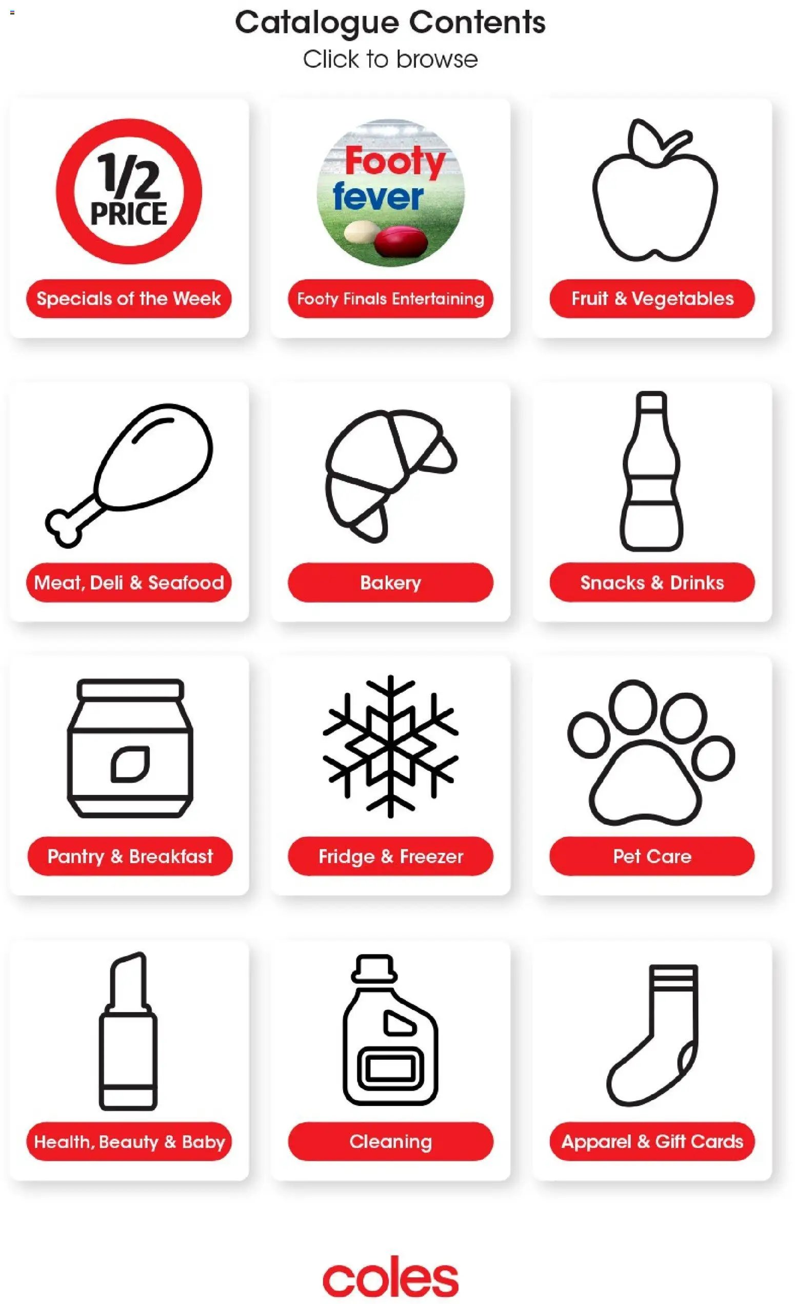 Coles catalogue from 23/09/2026 Coles catalogue This week's WA