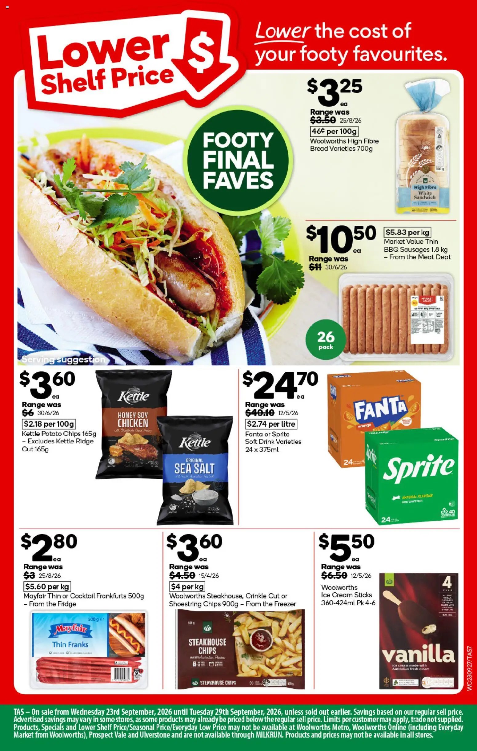 Woolworths catalogue from 23/09/2026 Woolworths catalogue TAS