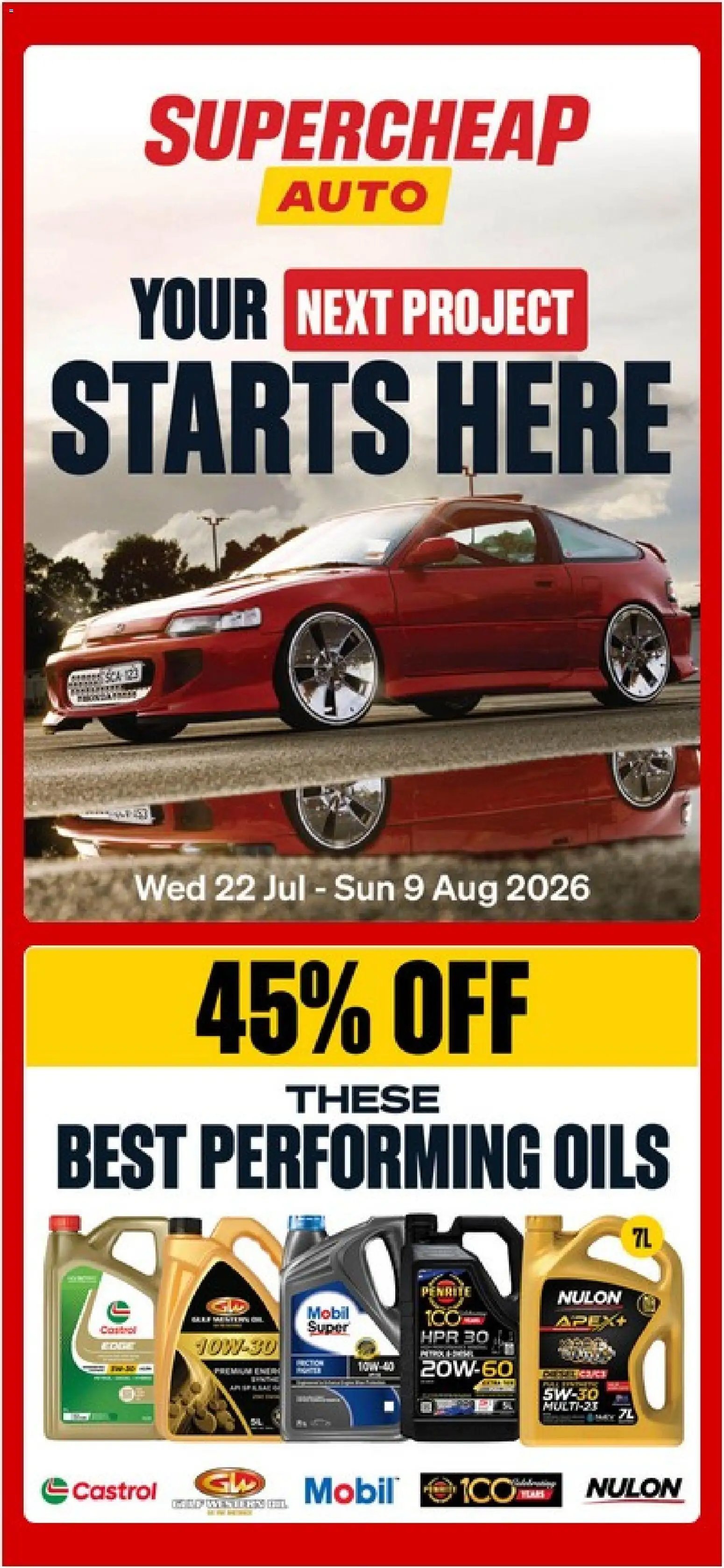 Supercheap Auto catalogue from 22/07/2026 Supercheap Auto catalogue