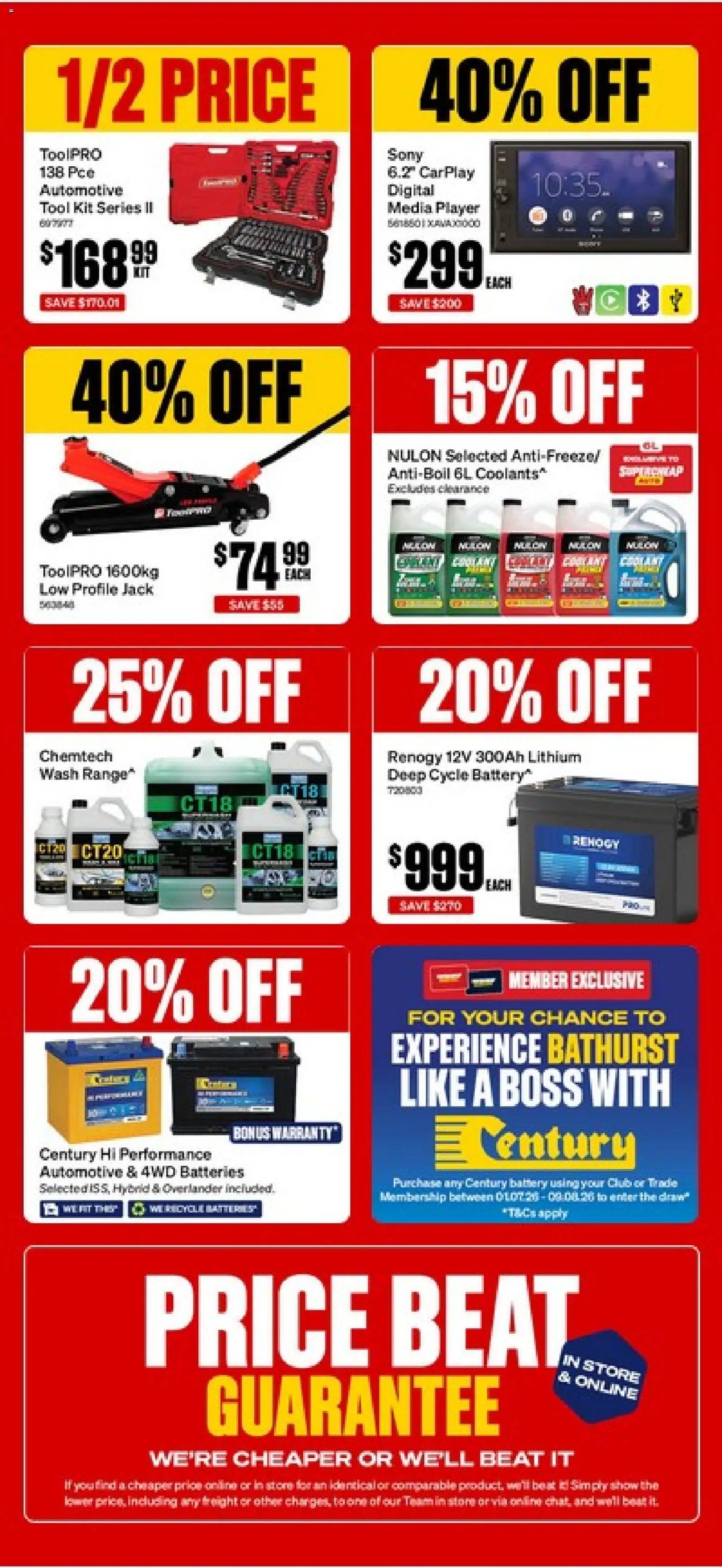 Supercheap Auto catalogue from 22/07/2026 Supercheap Auto catalogue