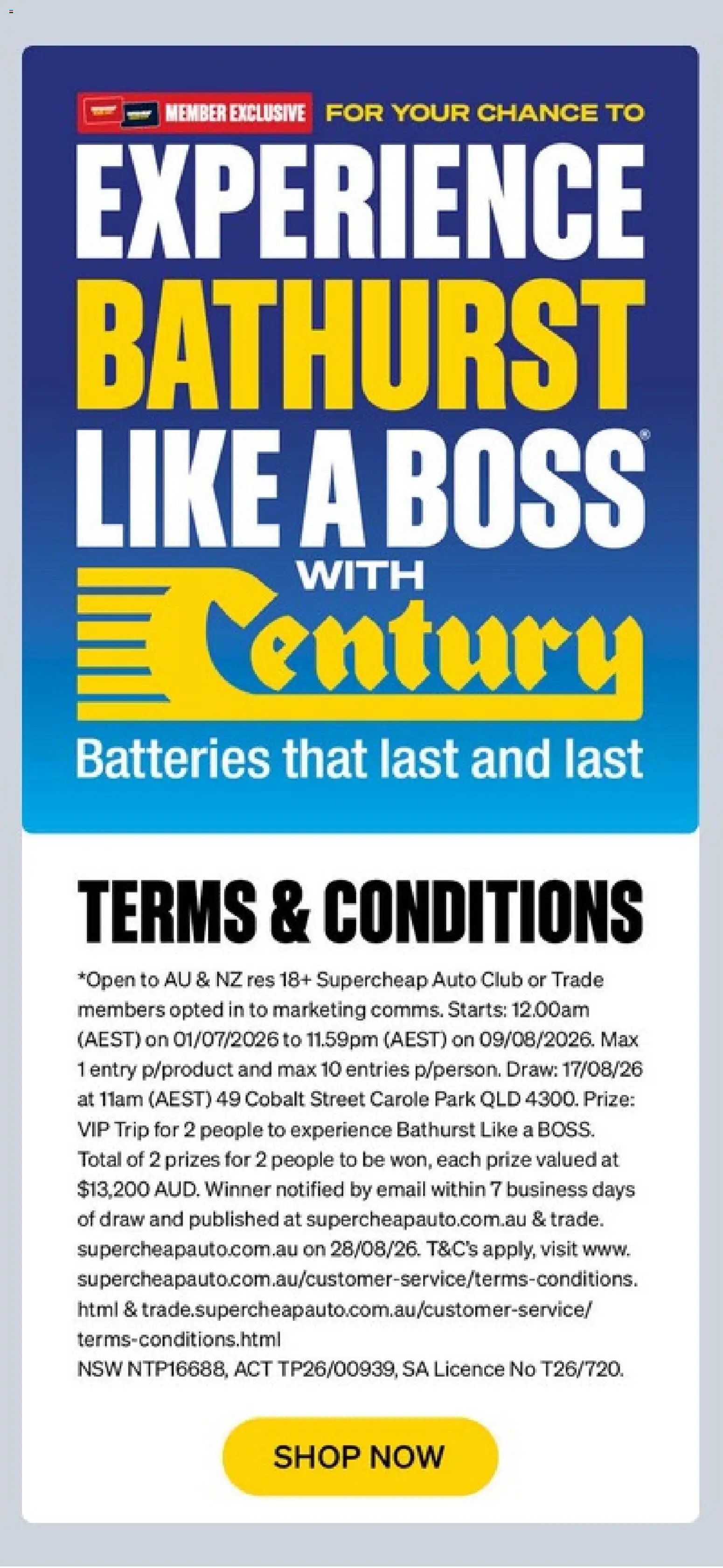 Supercheap Auto catalogue from 22/07/2026 Supercheap Auto catalogue