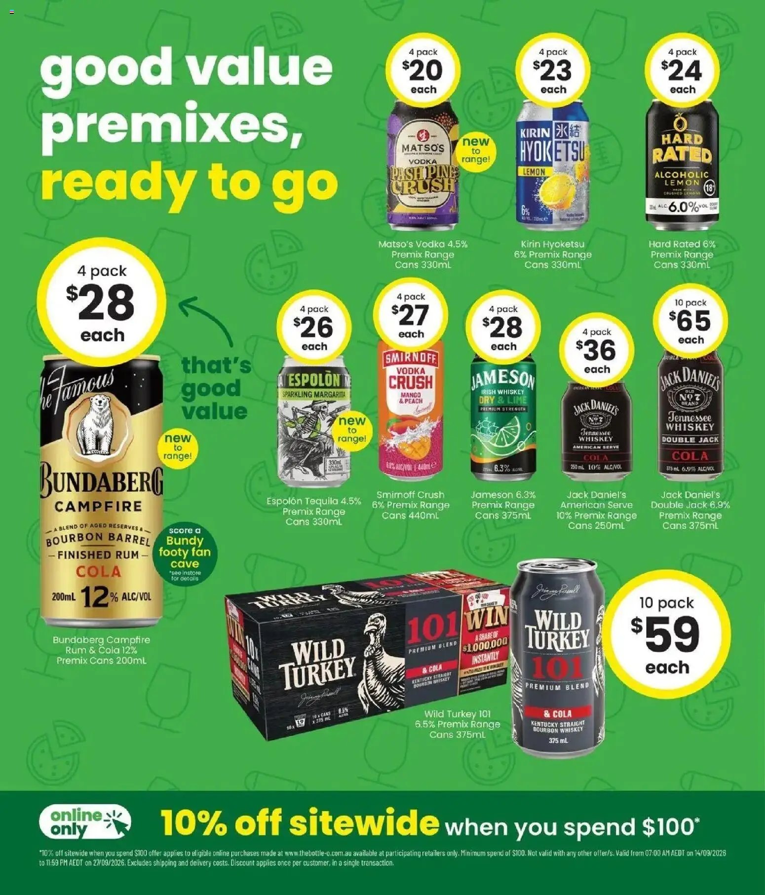 The Bottle-O catalogue from 14/09/2026 Good value booze for good value fans 14/09