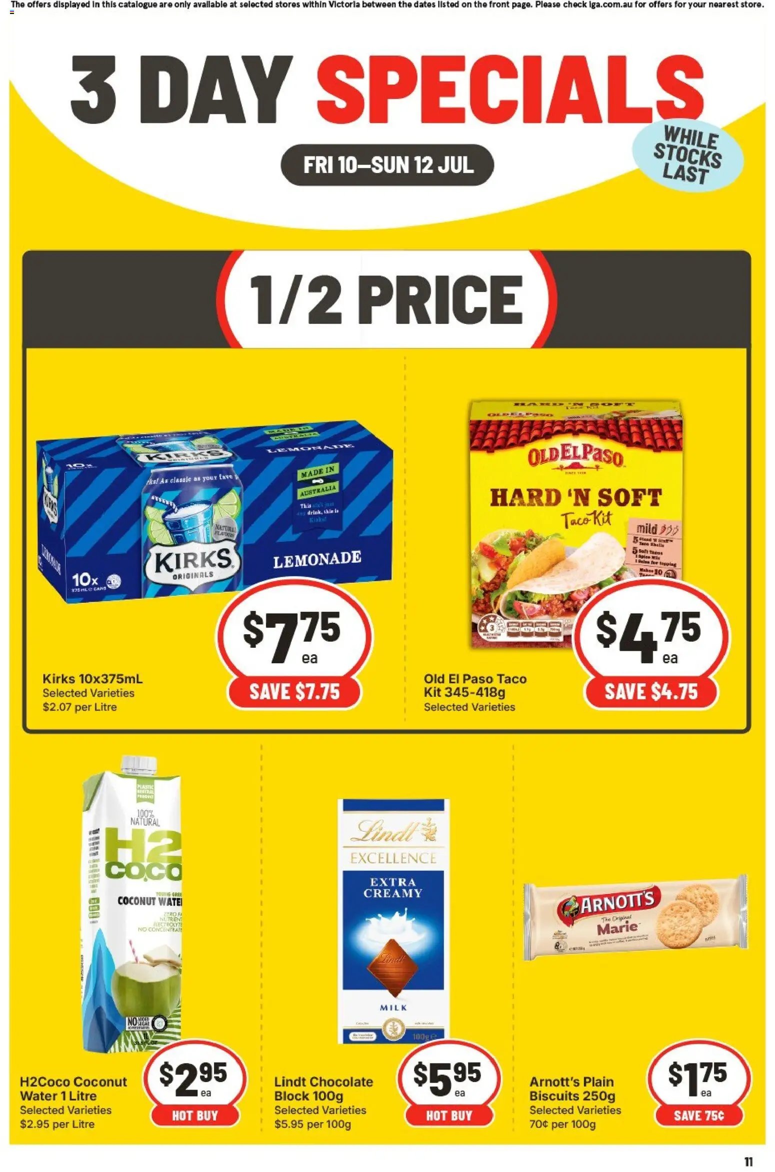 IGA catalogue from 10/07/2026 IGA 3 Day Specials - VIC