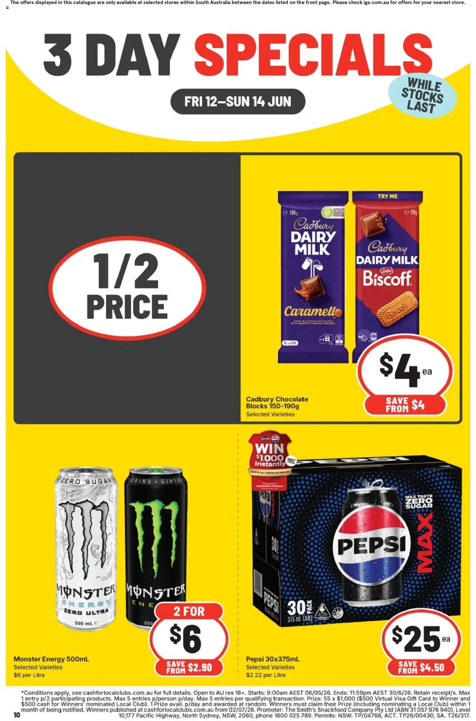 IGA catalogue from 12/06/2026 IGA 3 Day Specials SA