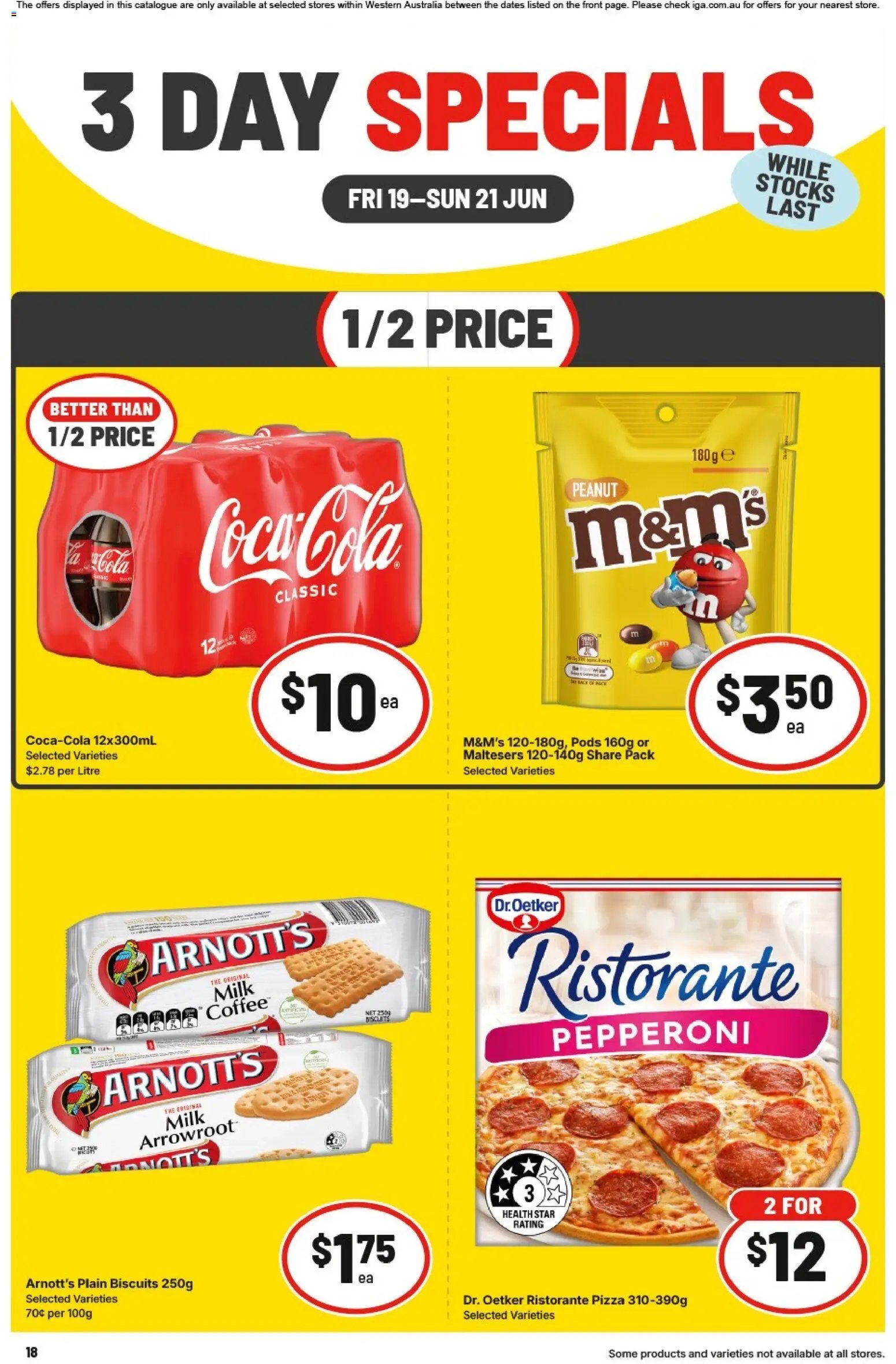 IGA catalogue from 19/06/2026 IGA 3 Day Specials WA Medium Metro