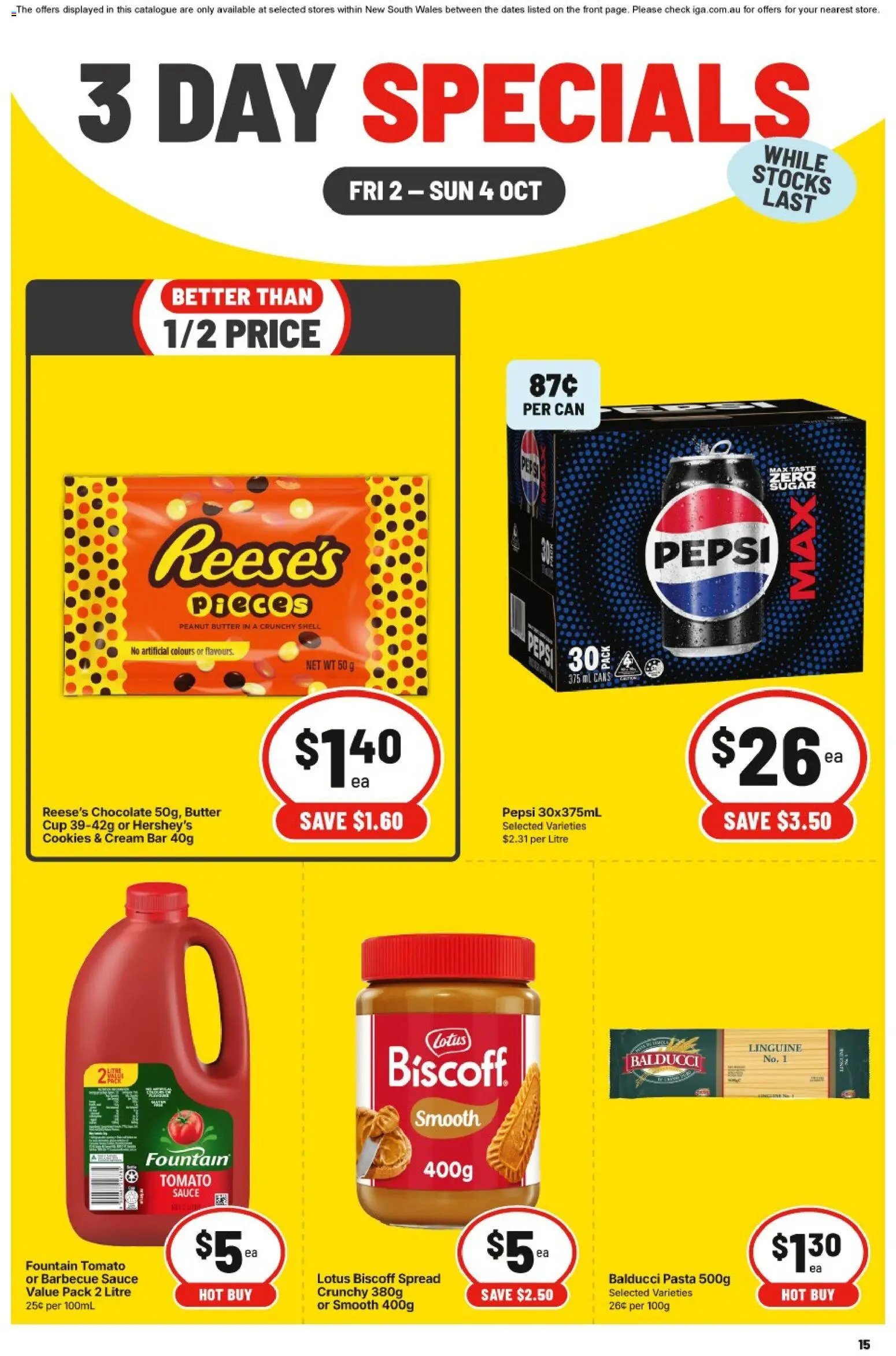 IGA catalogue from 02/10/2026 IGA catalogue 3 Day Specials Wynyard Station Sydney