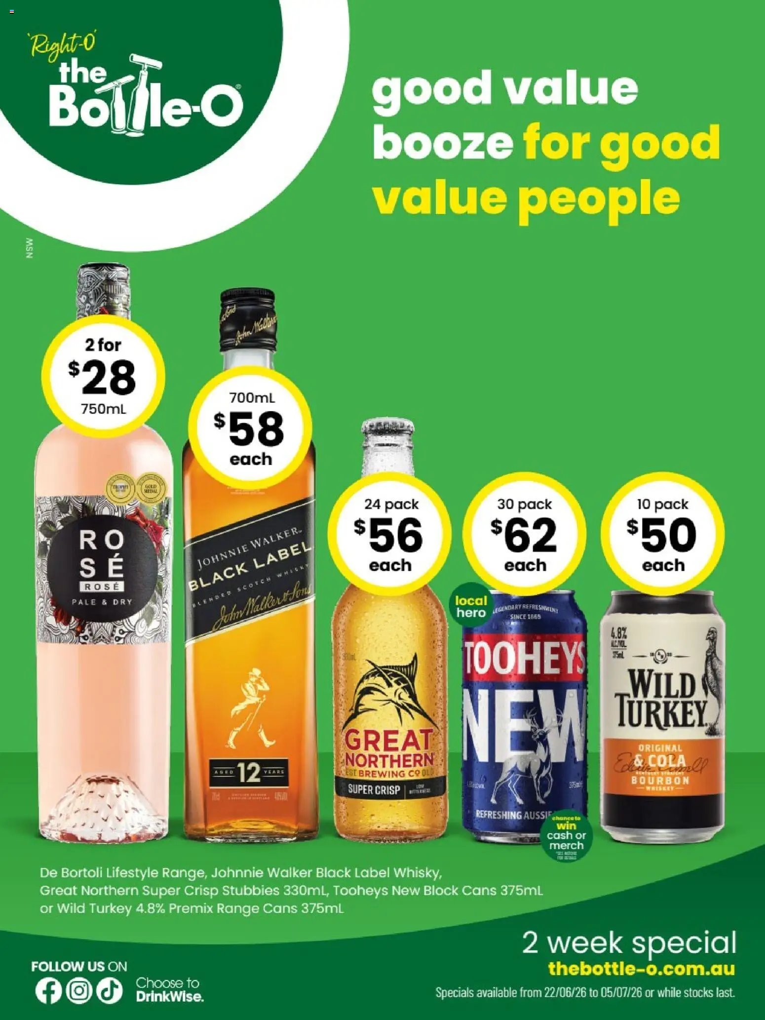 The Bottle-O catalogue from 22/06/2026 The Bottle-O catalogue CANBERRA