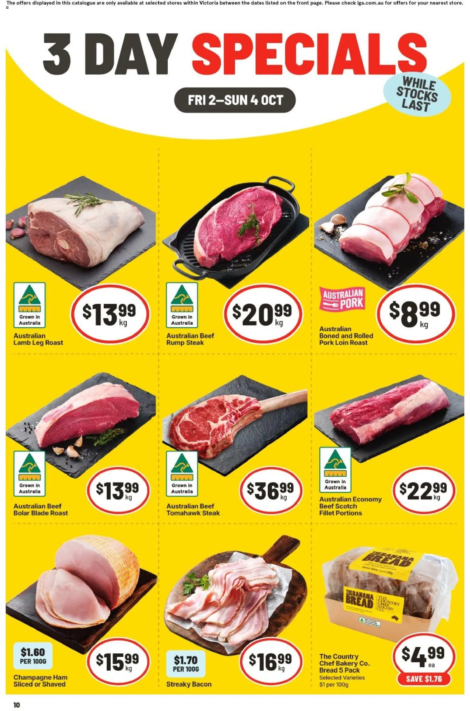 IGA catalogue from 02/10/2026 IGA catalogue 3 Day Specials Coburg