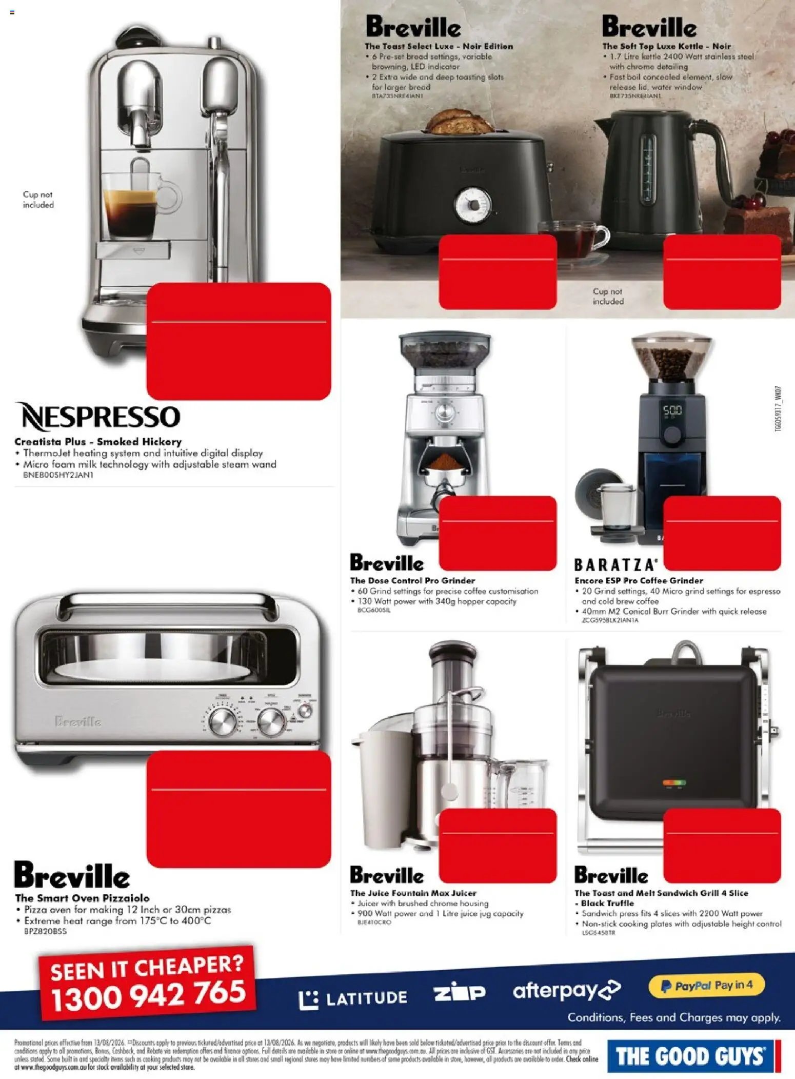 The Good Guys catalogue from 13/08/2026 The Good Guys Breville