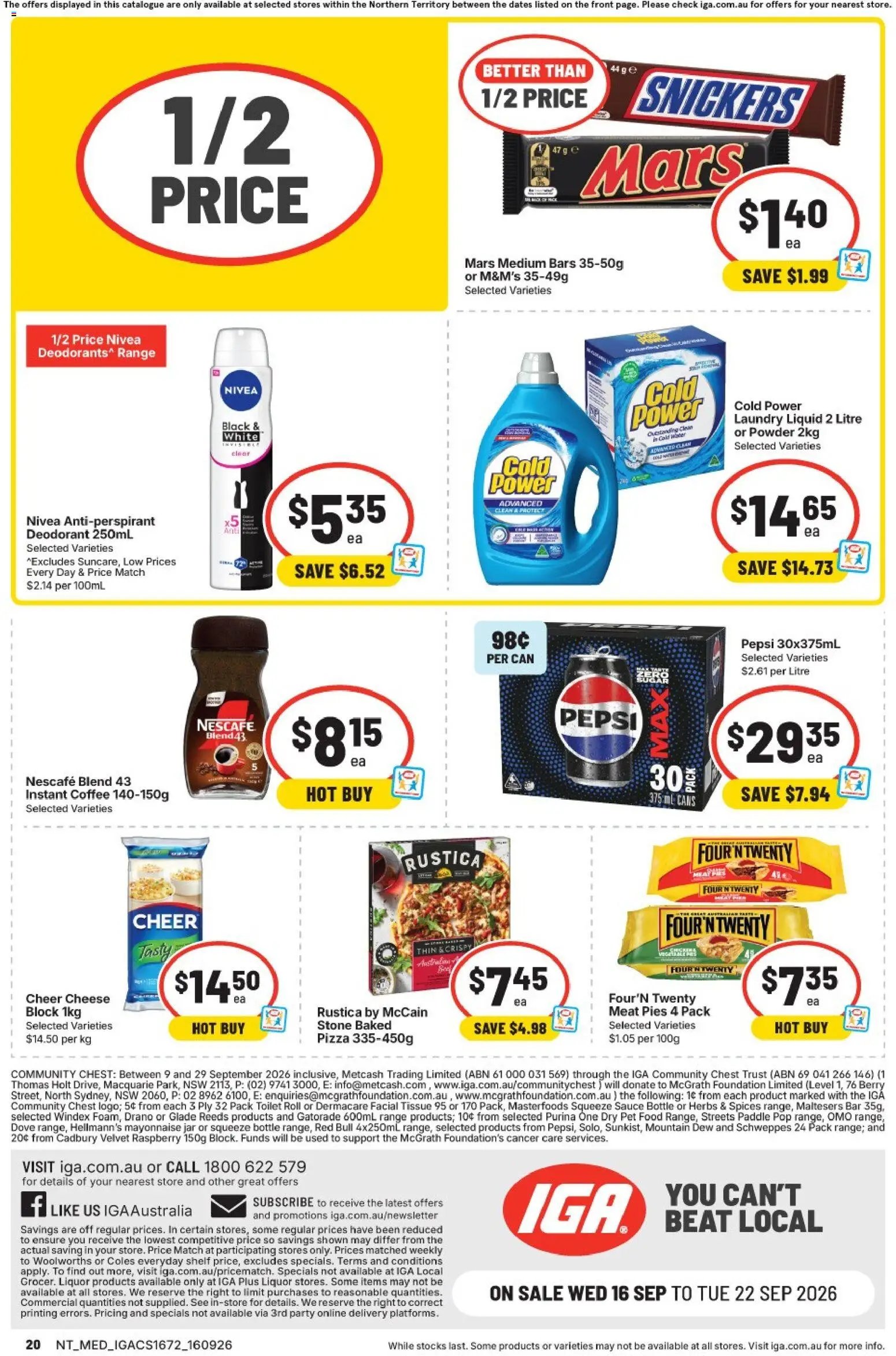 IGA catalogue from 16/09/2026 IGA catalogue Zuccoli