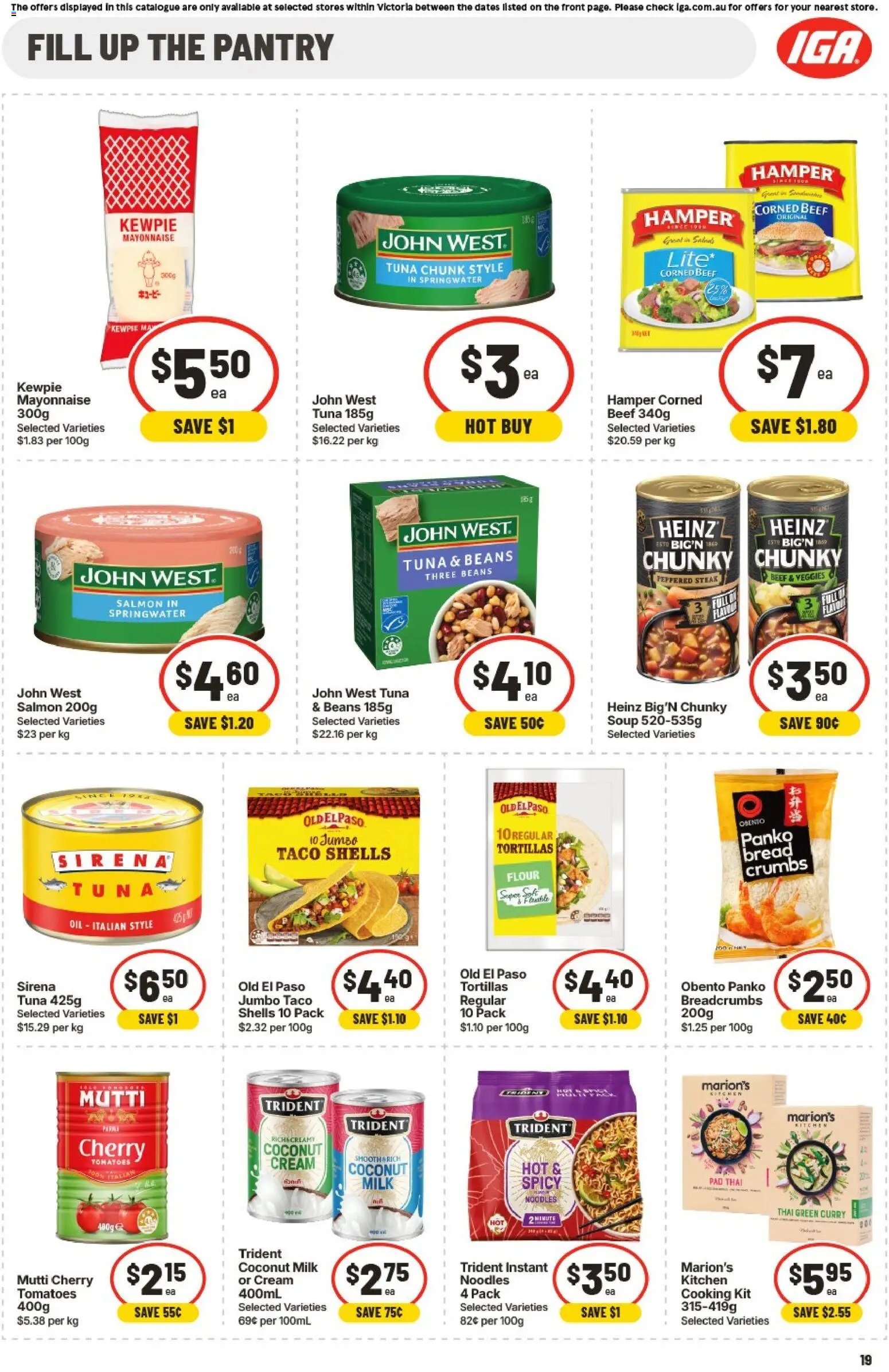 IGA catalogue from 01/07/2026 IGA catalogue VIC