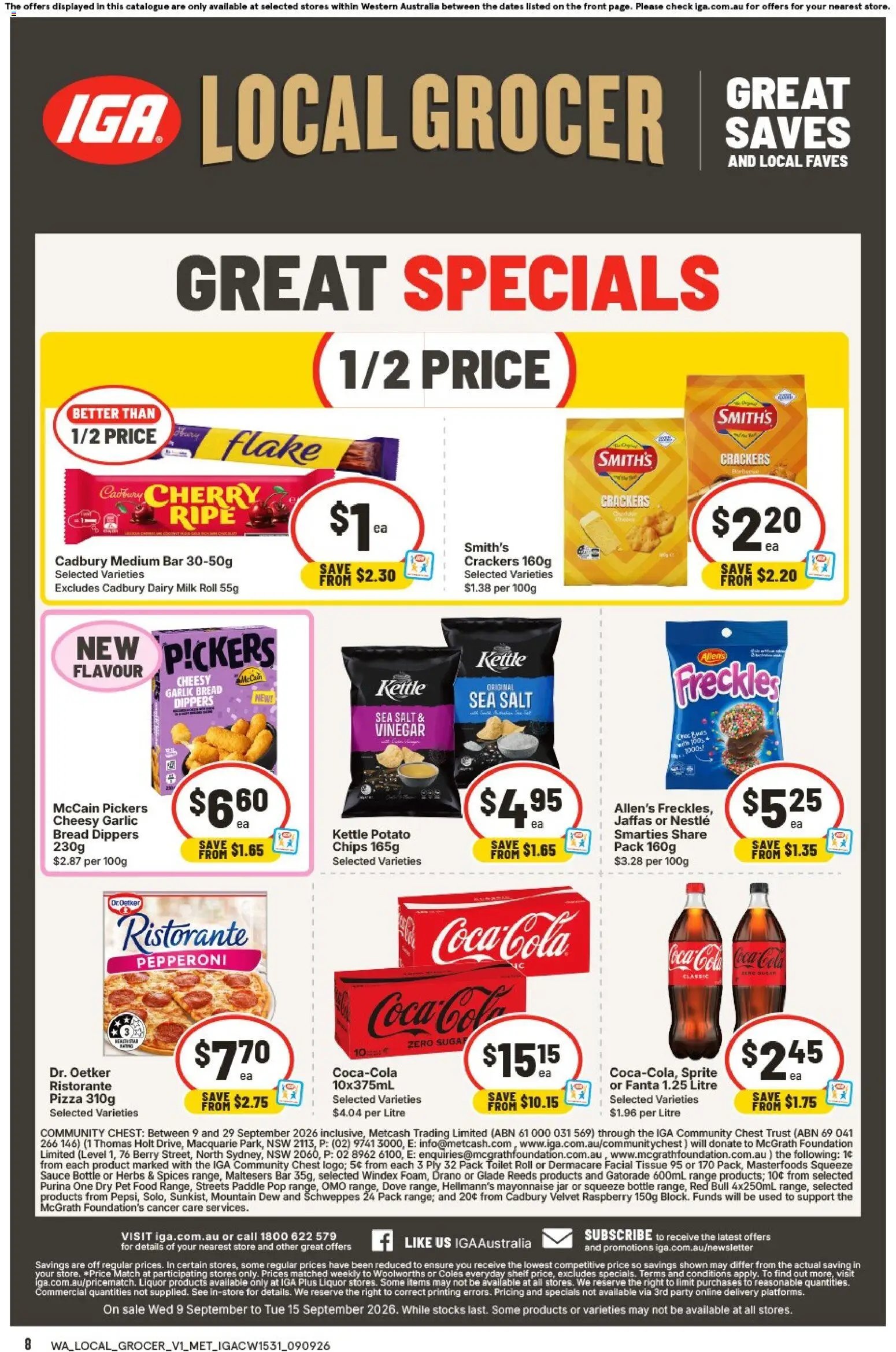IGA catalogue from 09/09/2026 IGA catalogue Bullcreek
